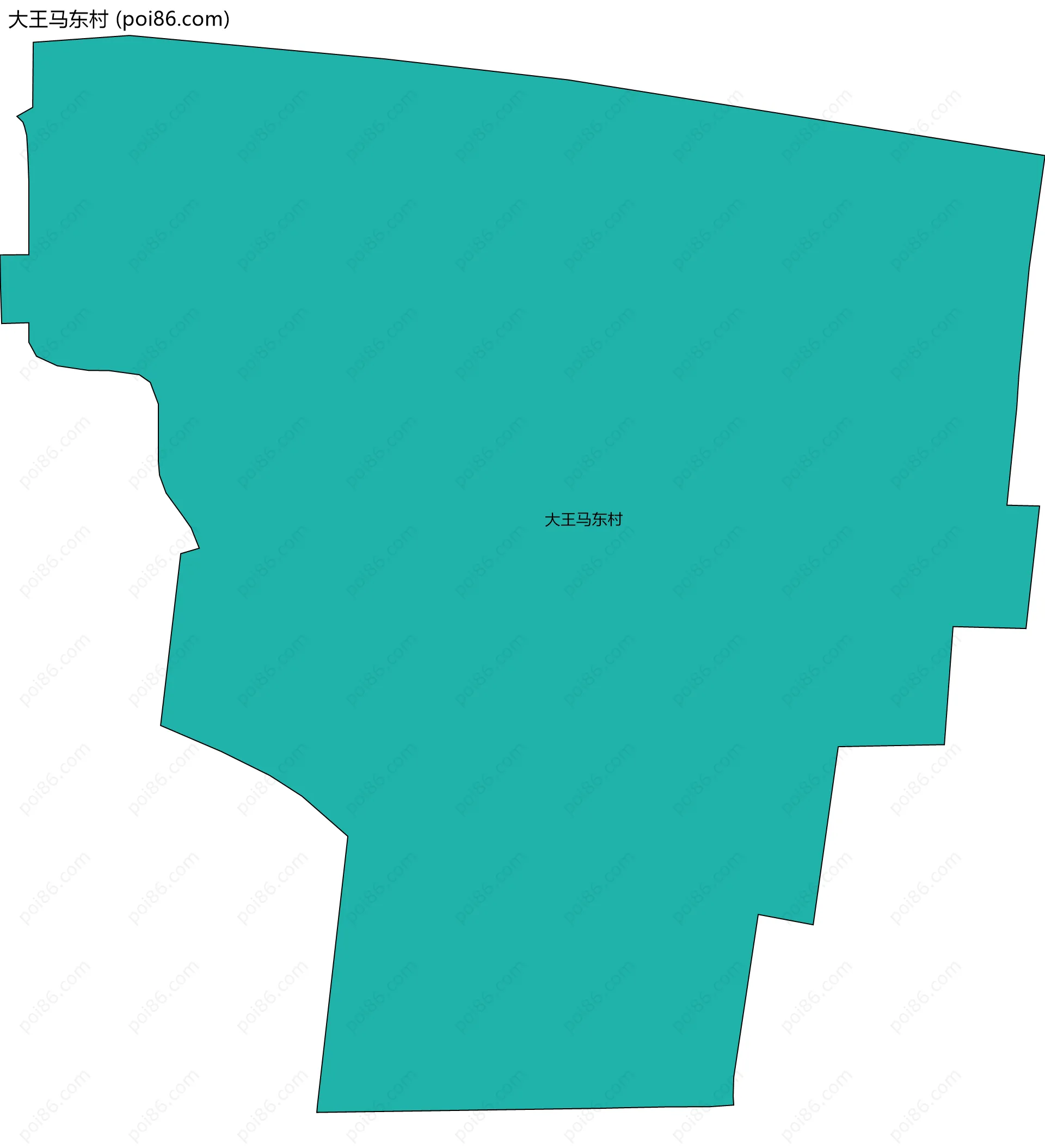 大王马东村边界地图