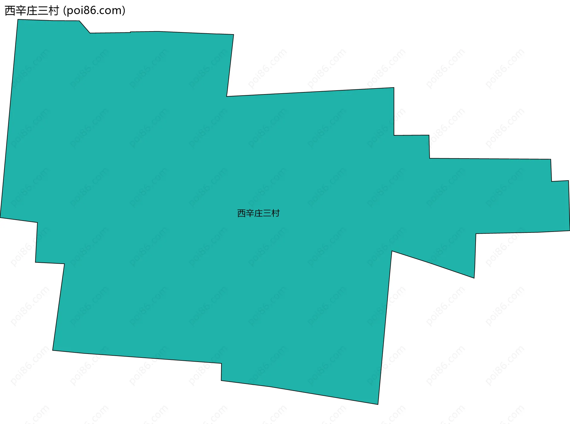 西辛庄三村边界地图
