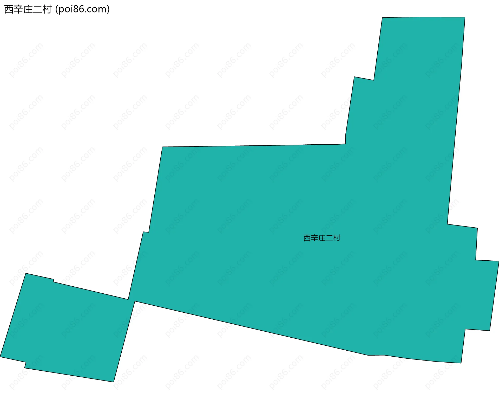 西辛庄二村边界地图