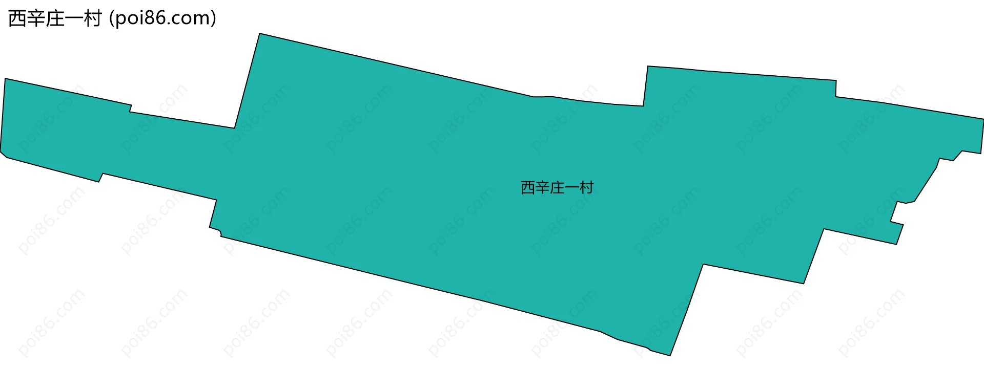 西辛庄一村边界地图