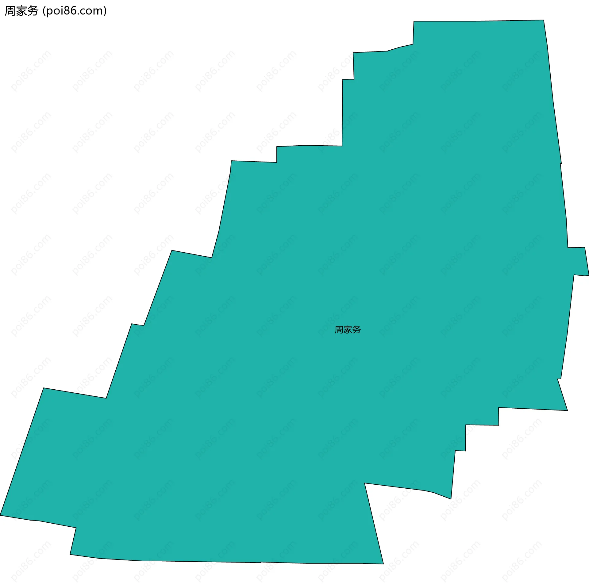 周家务边界地图