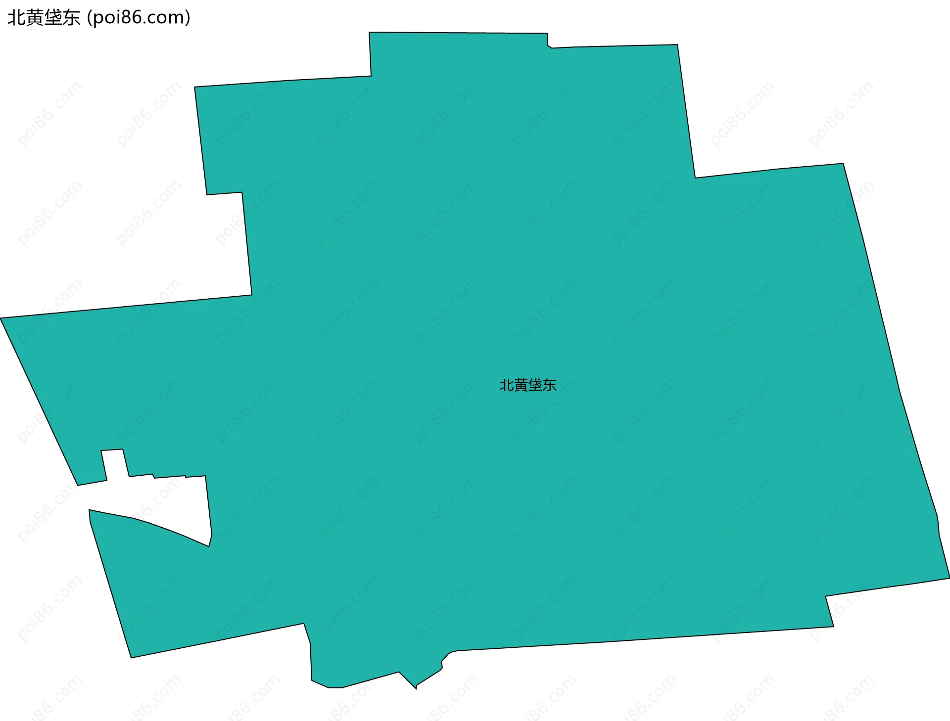 北黄垡东边界地图