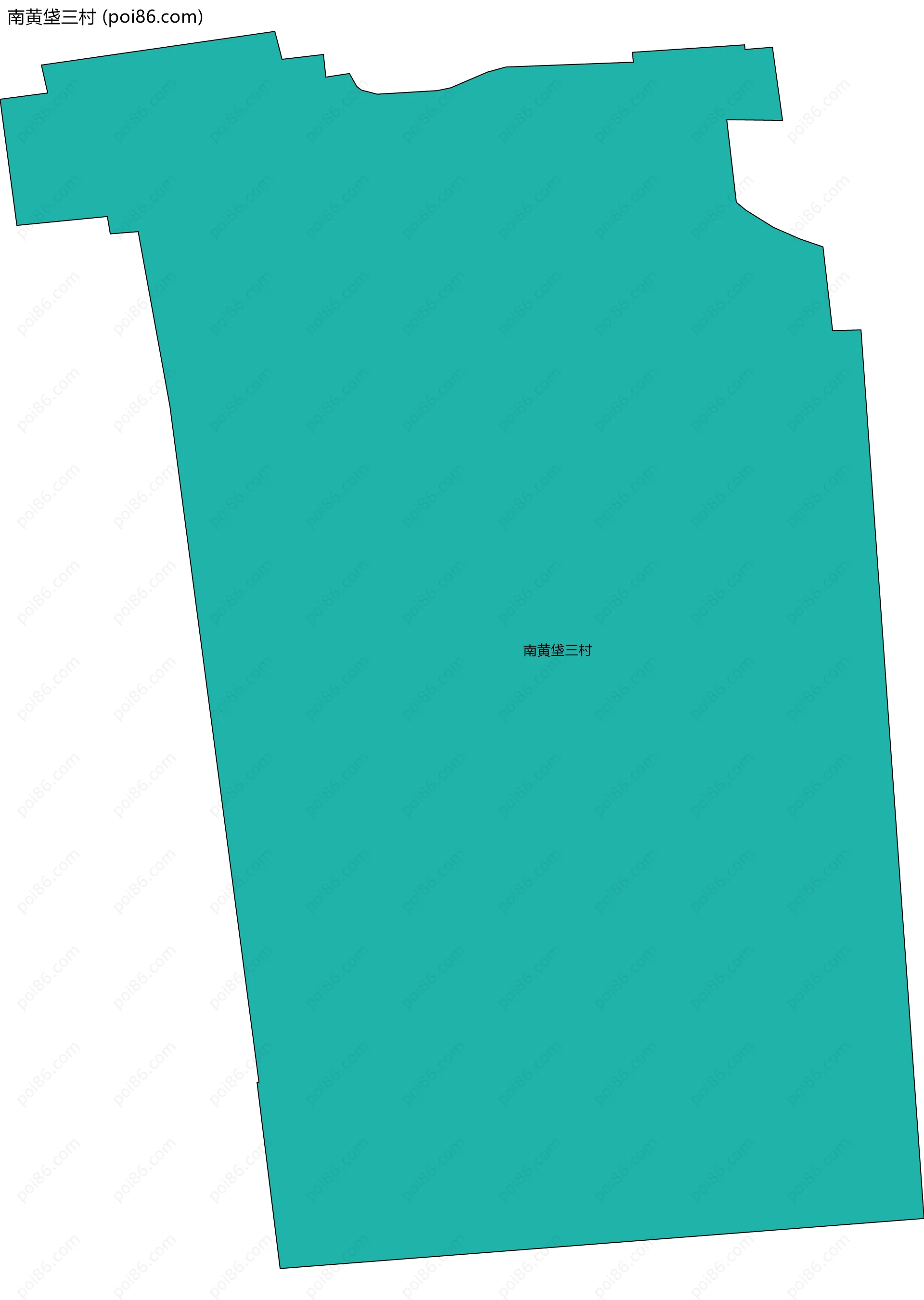 南黄垡三村边界地图