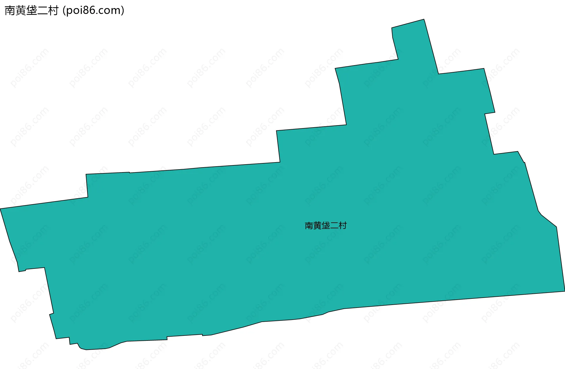 南黄垡二村边界地图