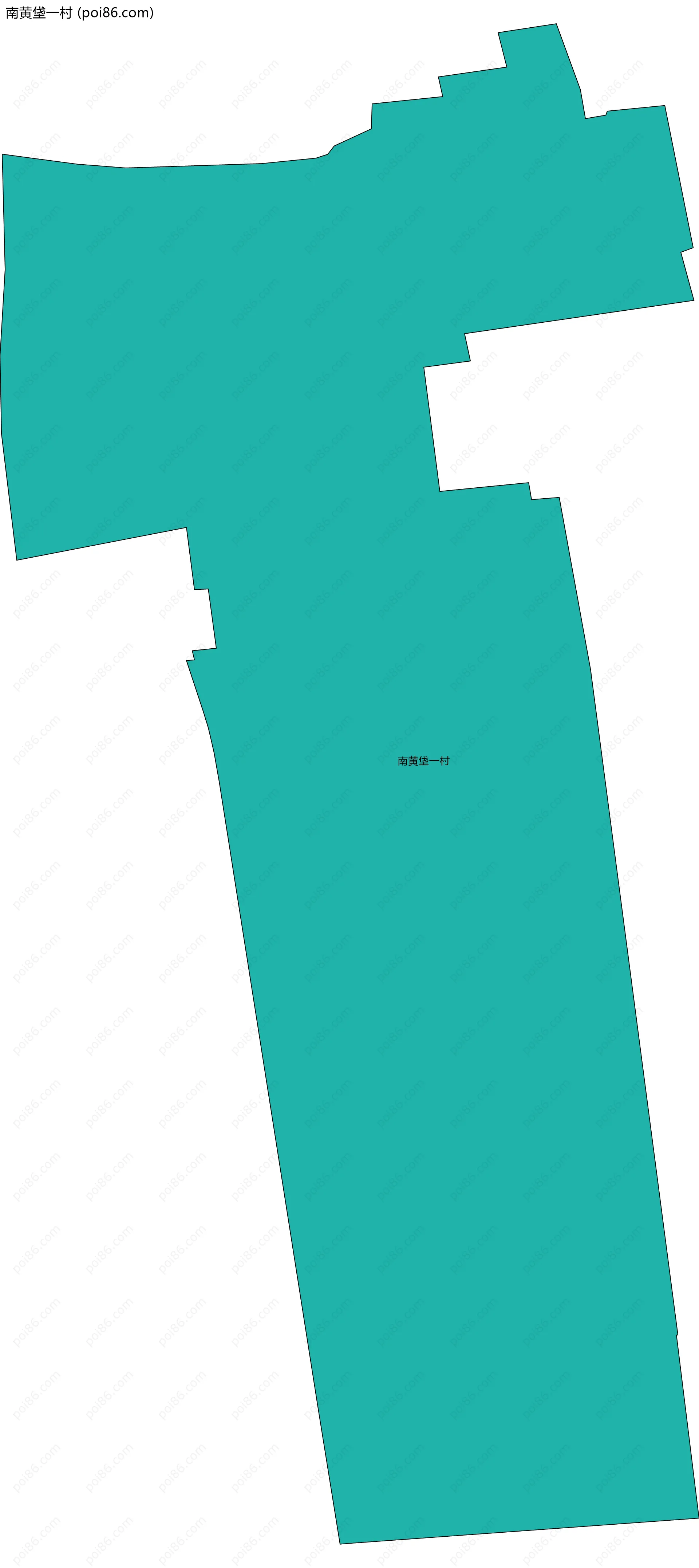 南黄垡一村边界地图