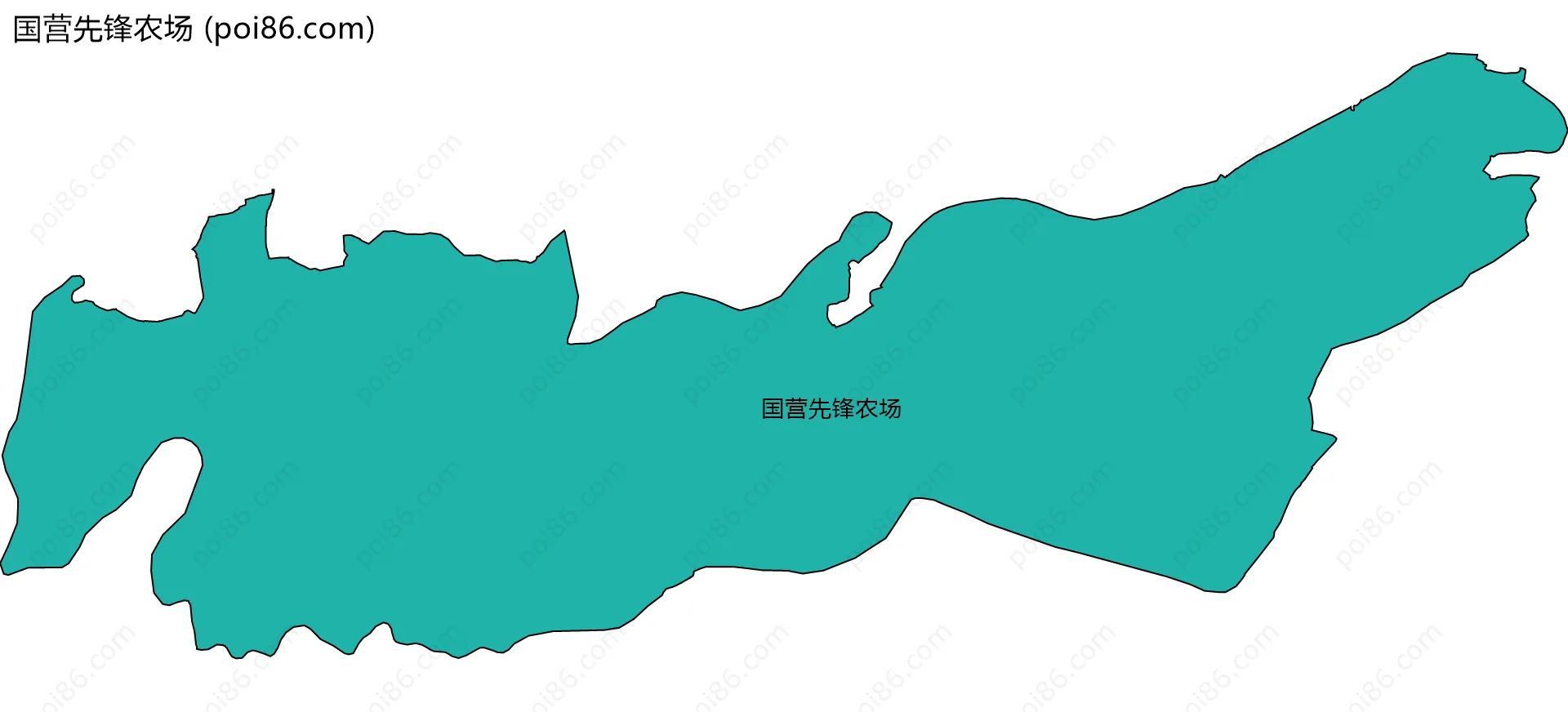国营先锋农场边界地图