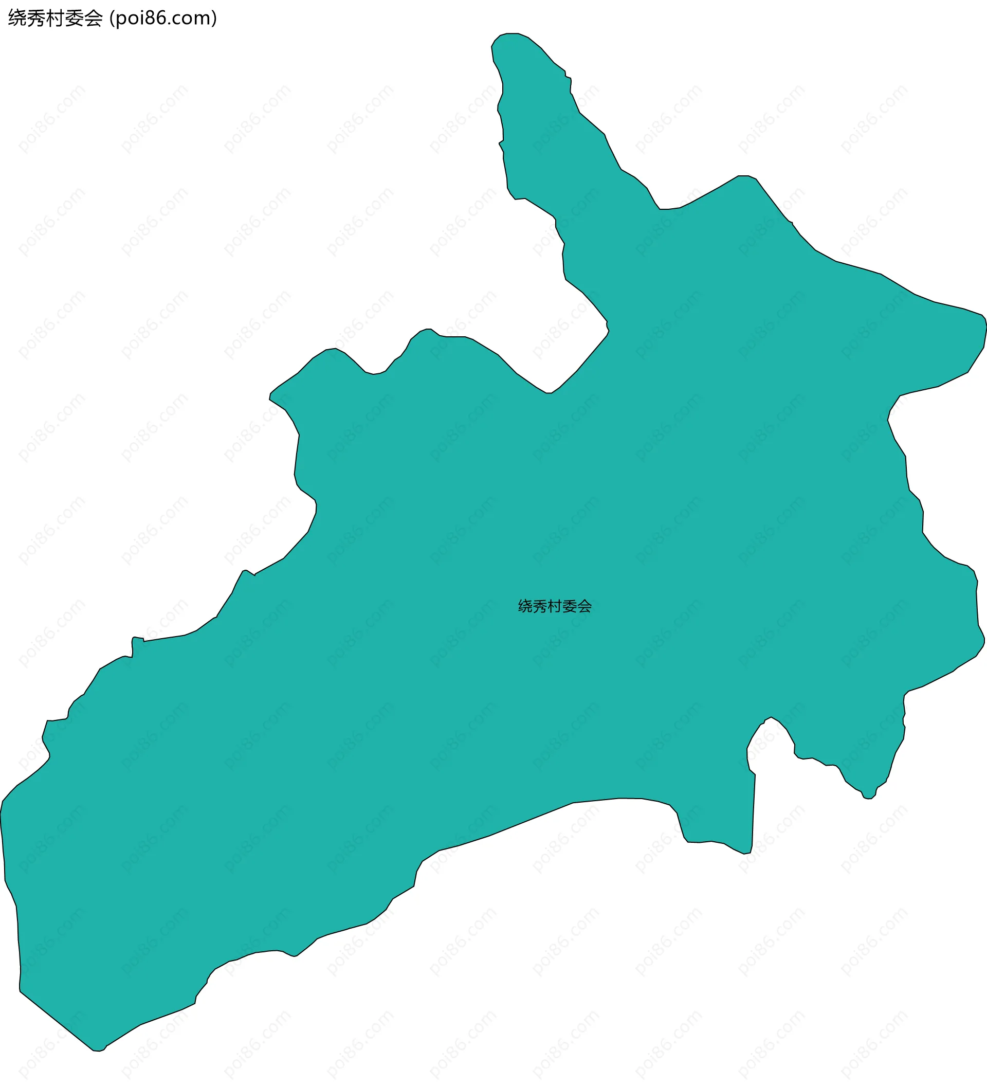 绕秀村委会边界地图