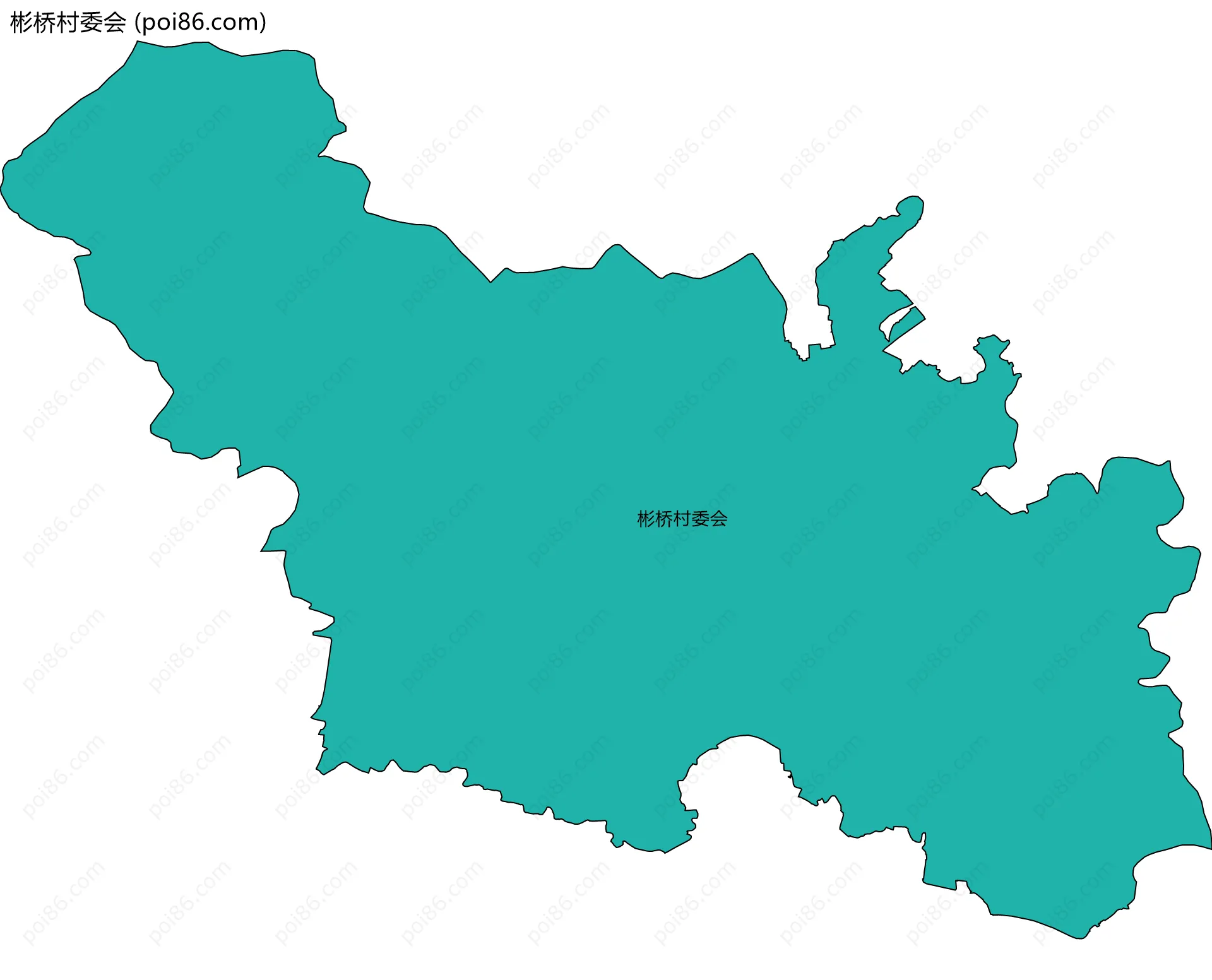彬桥村委会边界地图