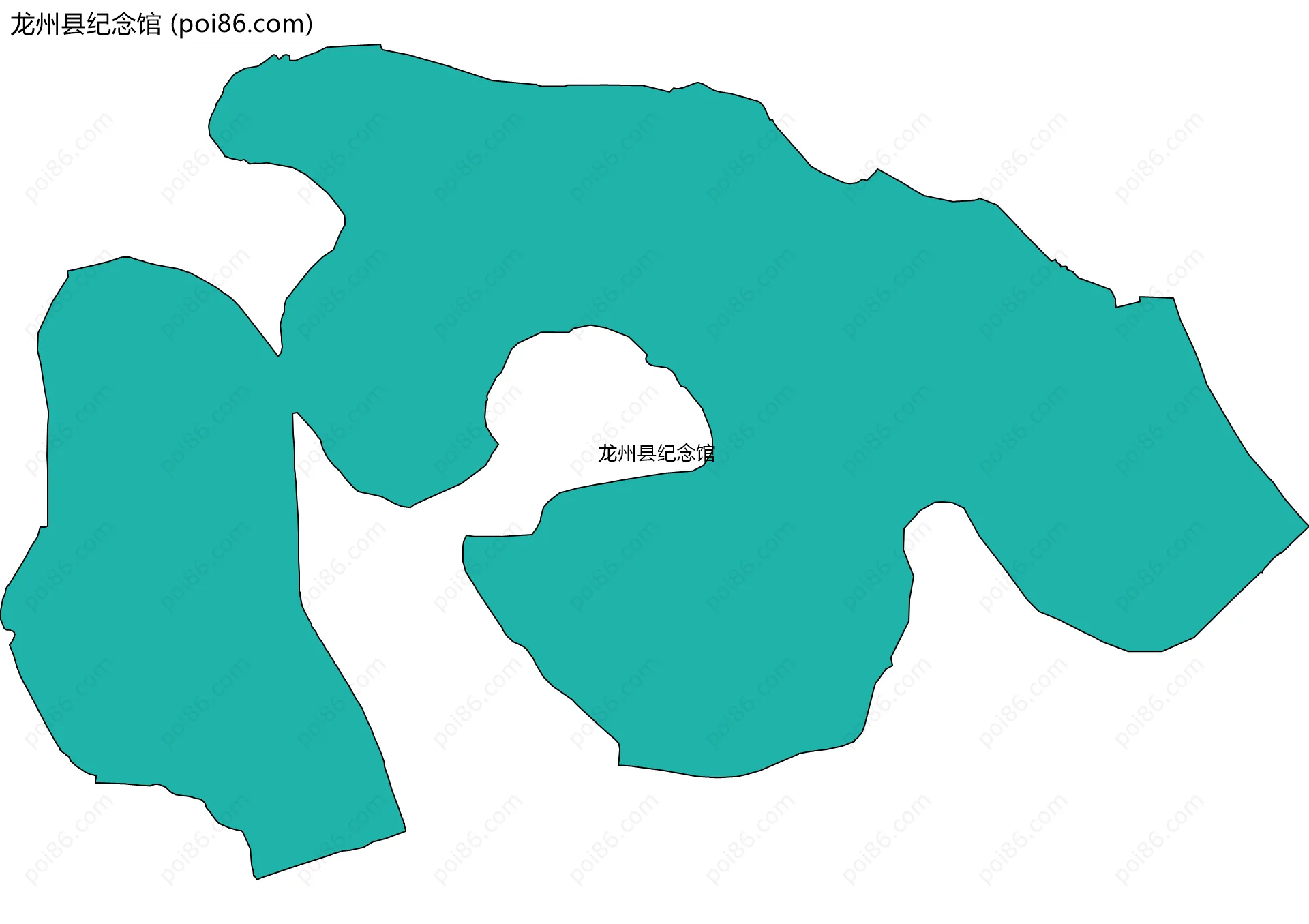龙州县纪念馆边界地图