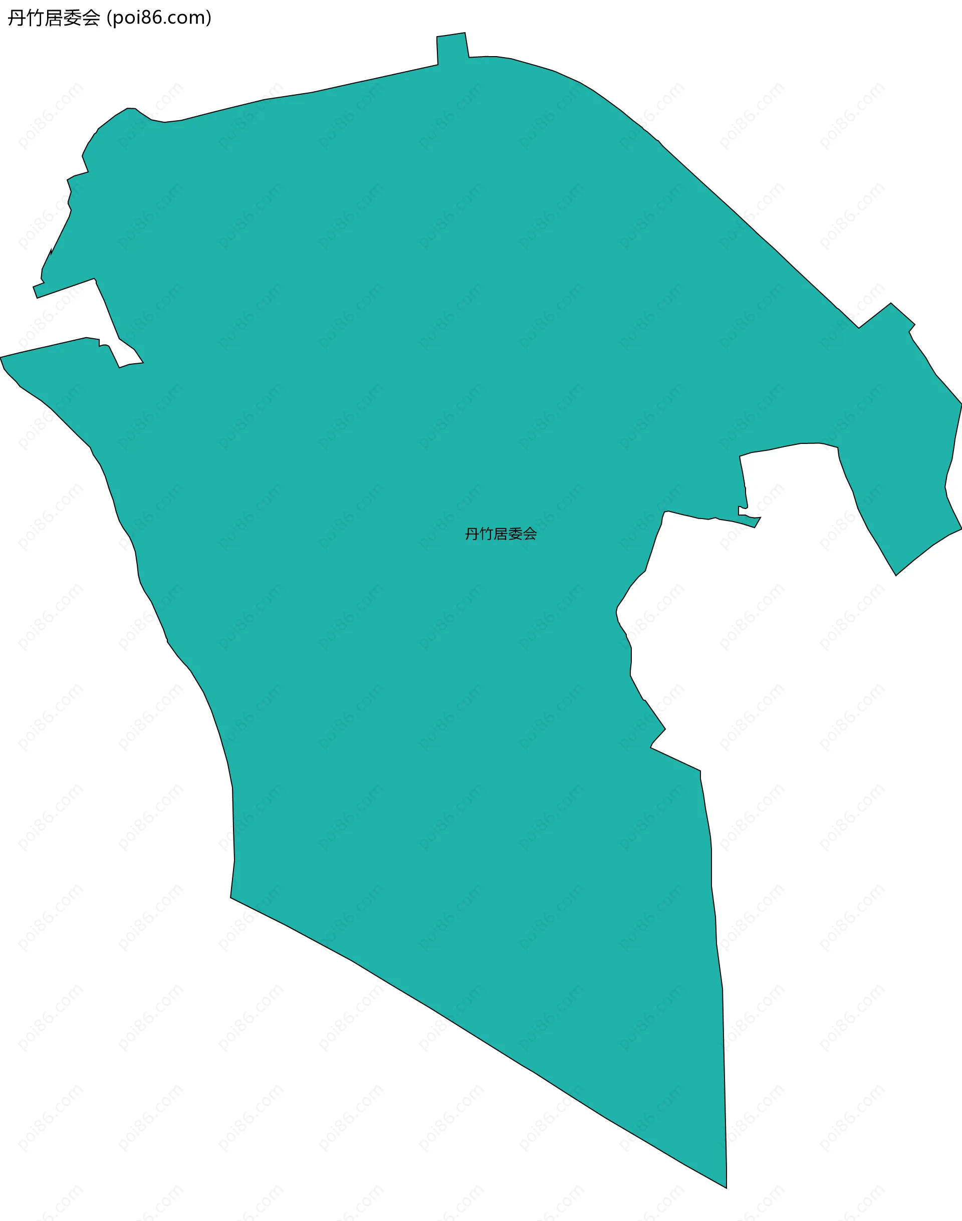 丹竹居委会边界地图