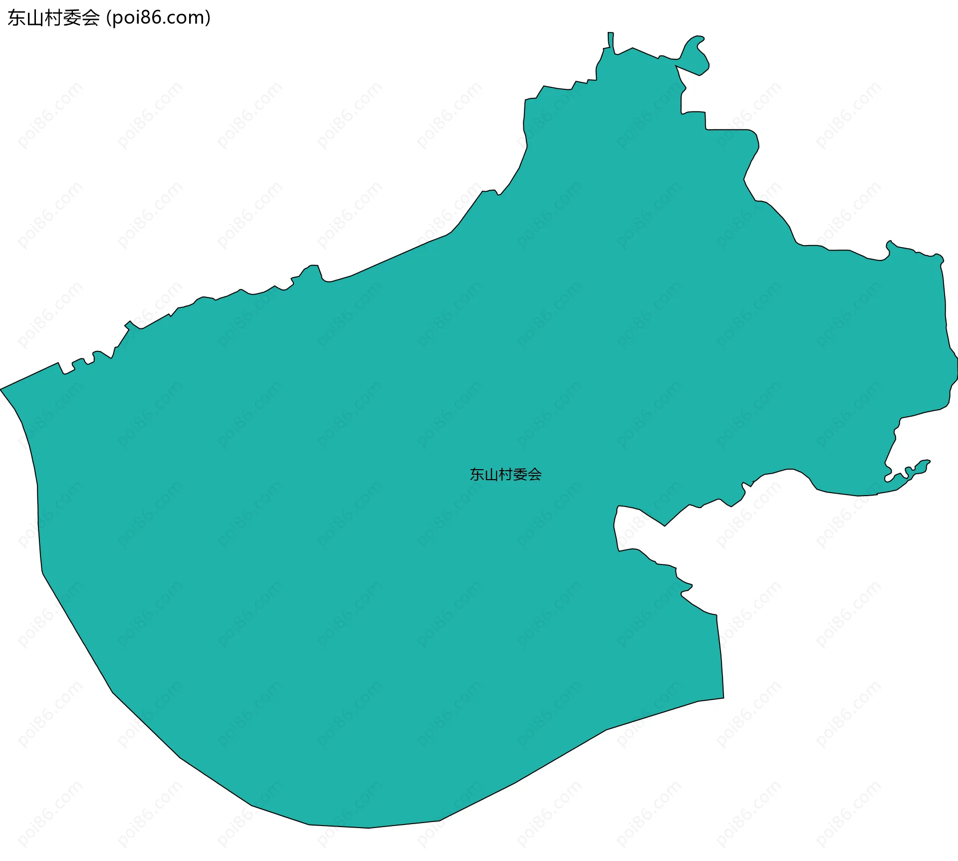 东山村委会边界地图