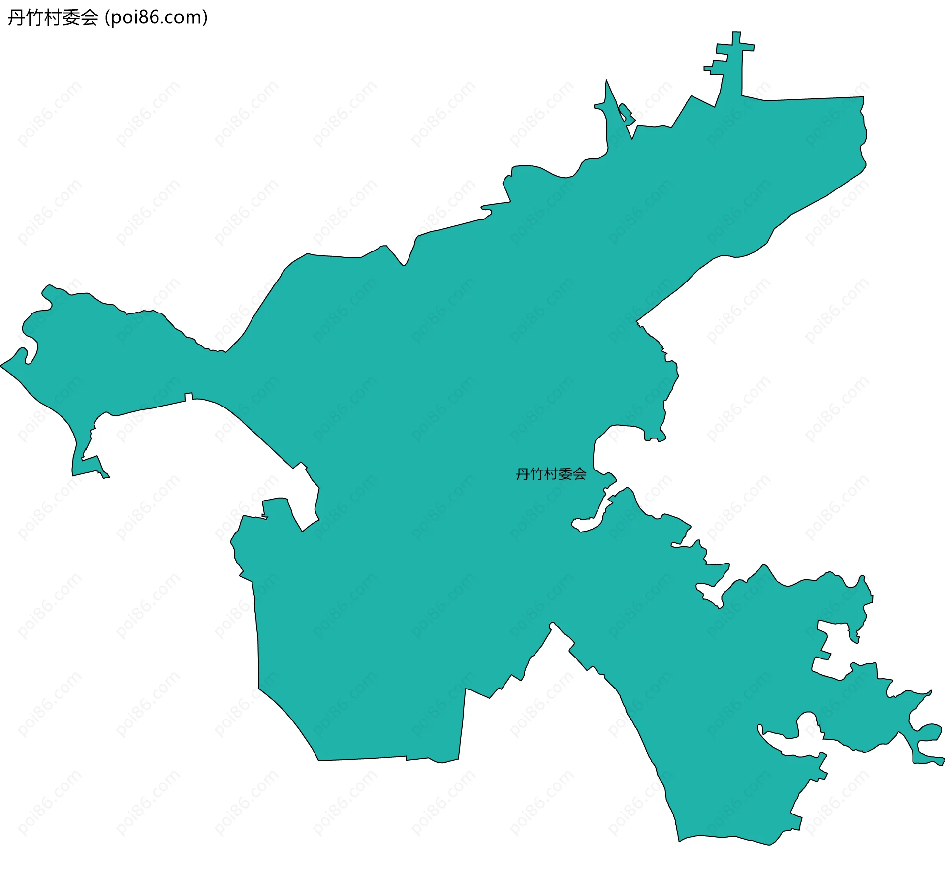 丹竹村委会边界地图