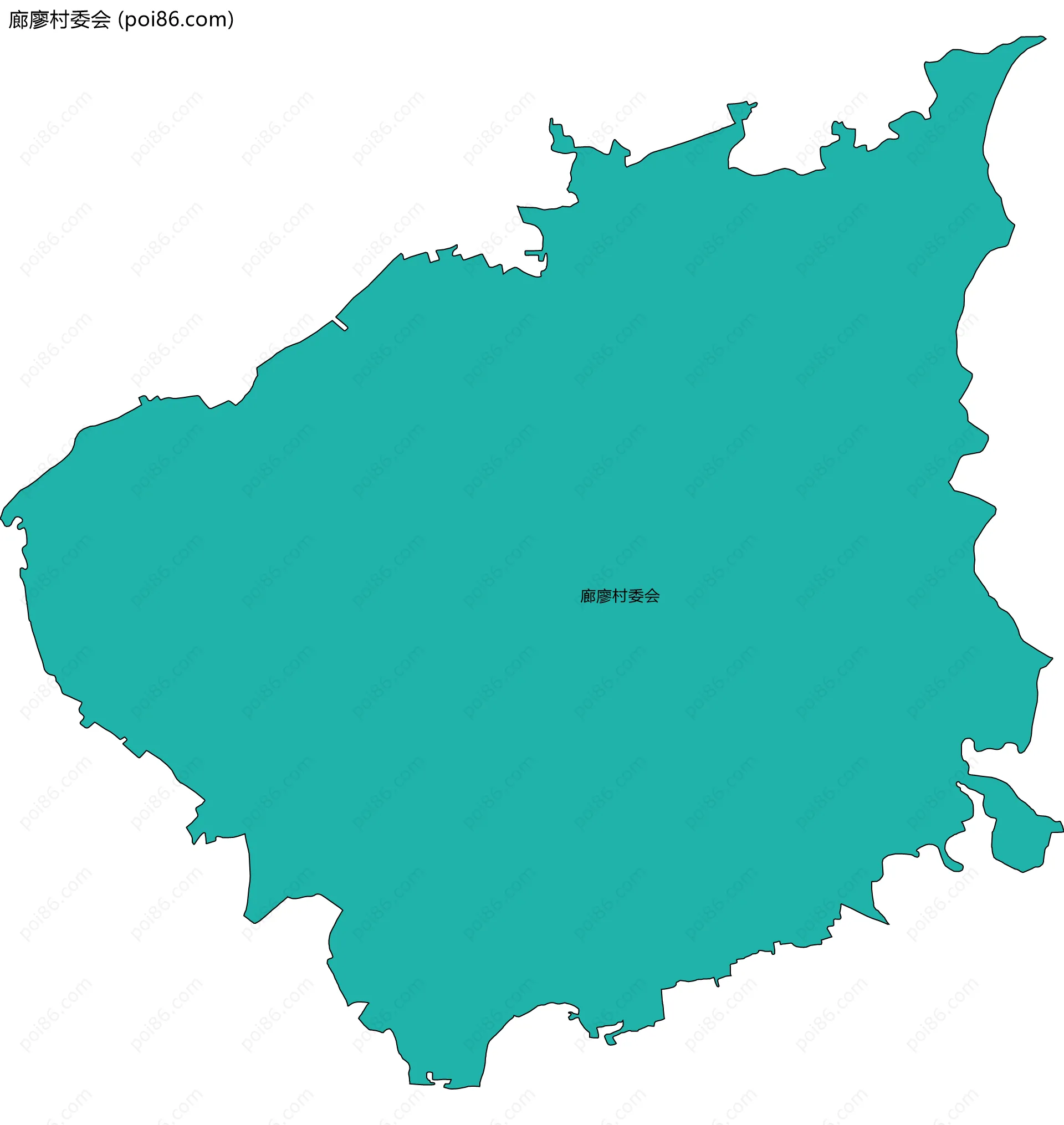 廊廖村委会边界地图