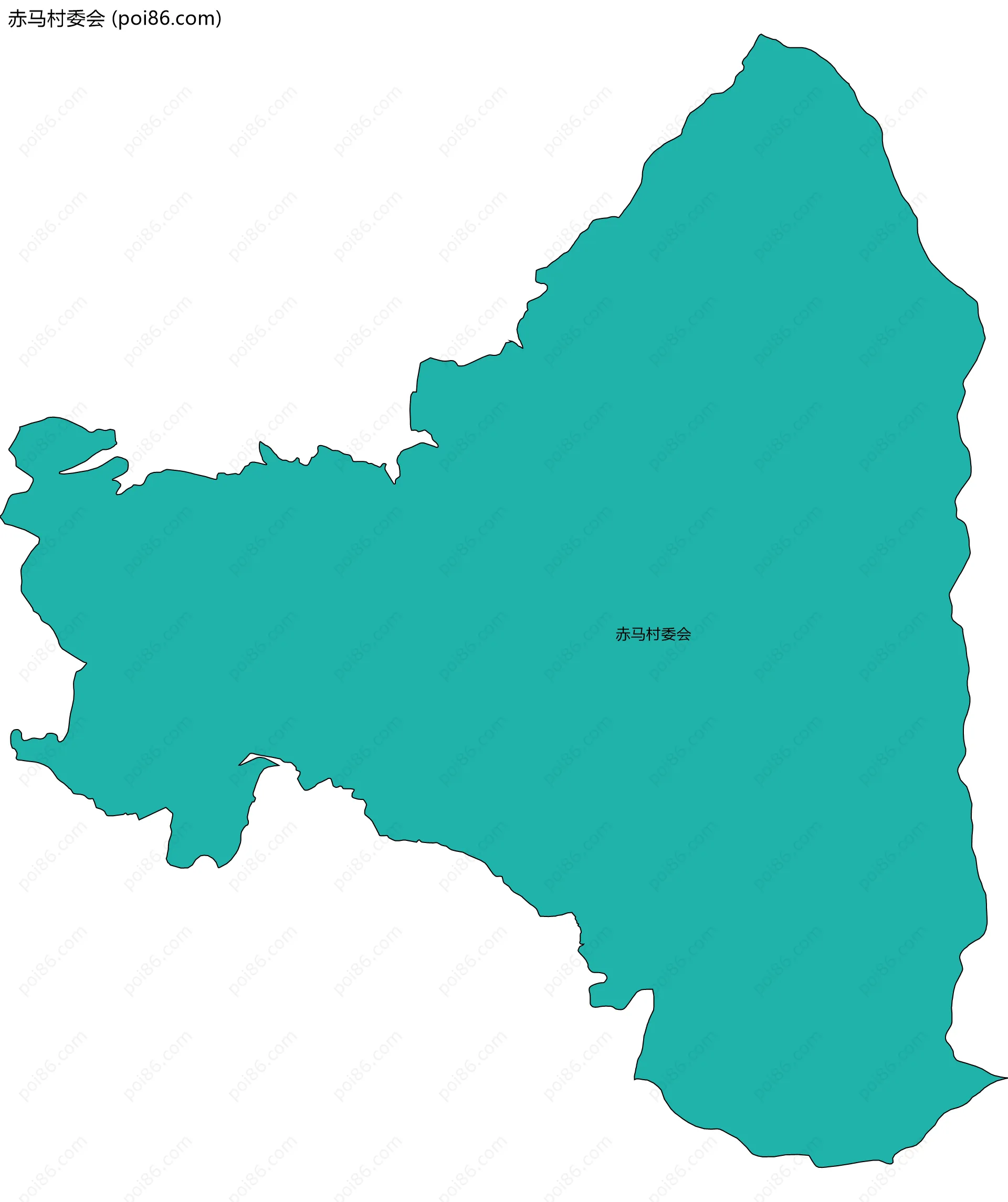 赤马村委会边界地图