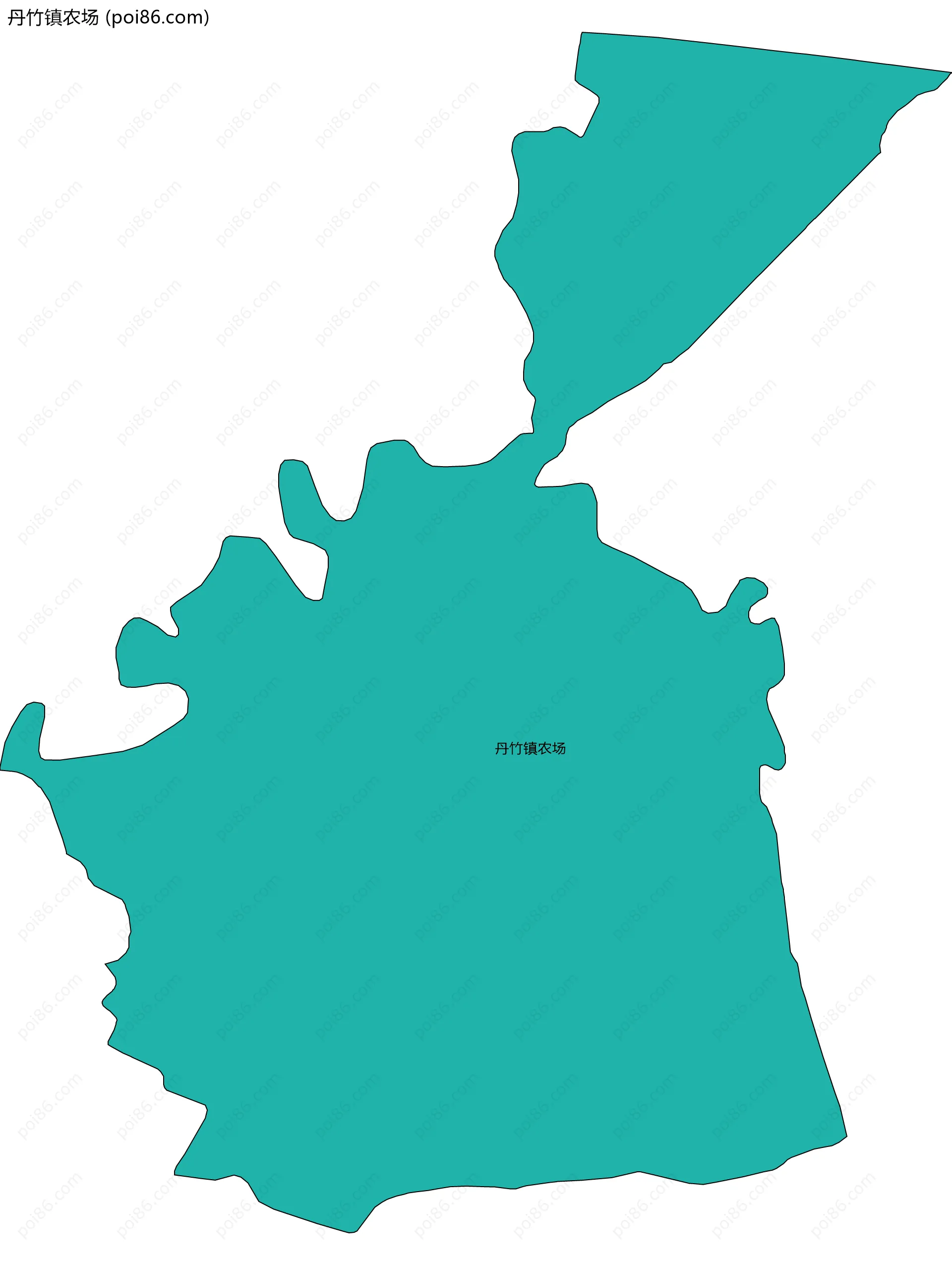 丹竹镇农场边界地图