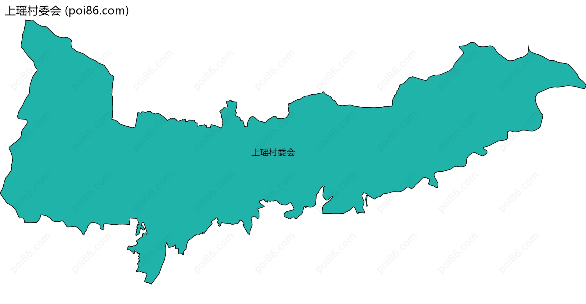 上瑶村委会边界地图