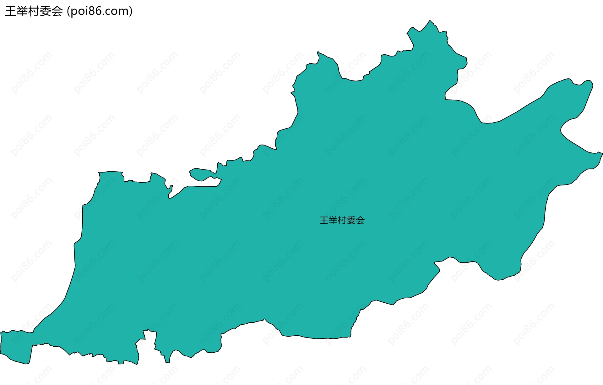 王举村委会边界地图