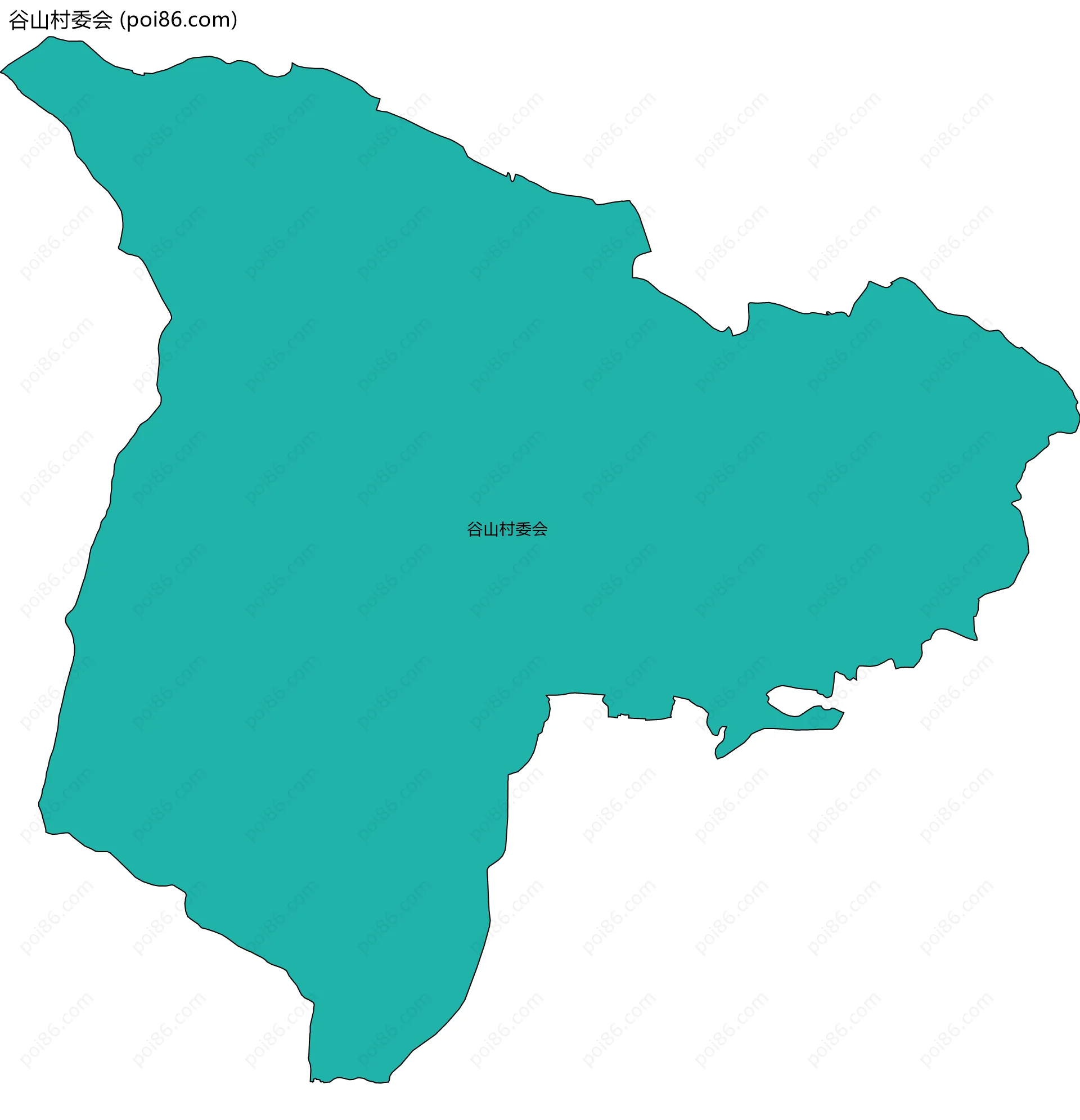 谷山村委会边界地图