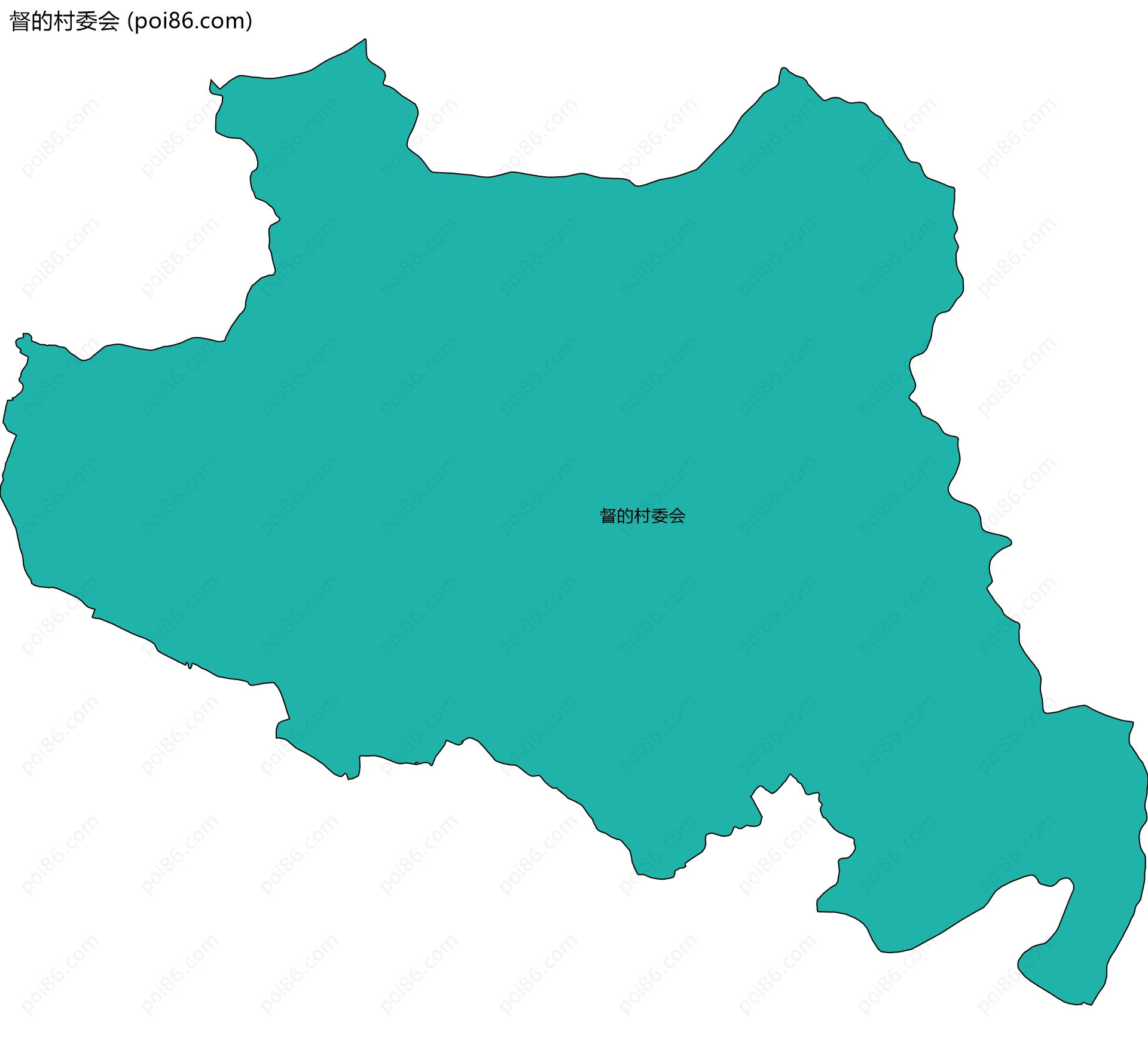 督的村委会边界地图