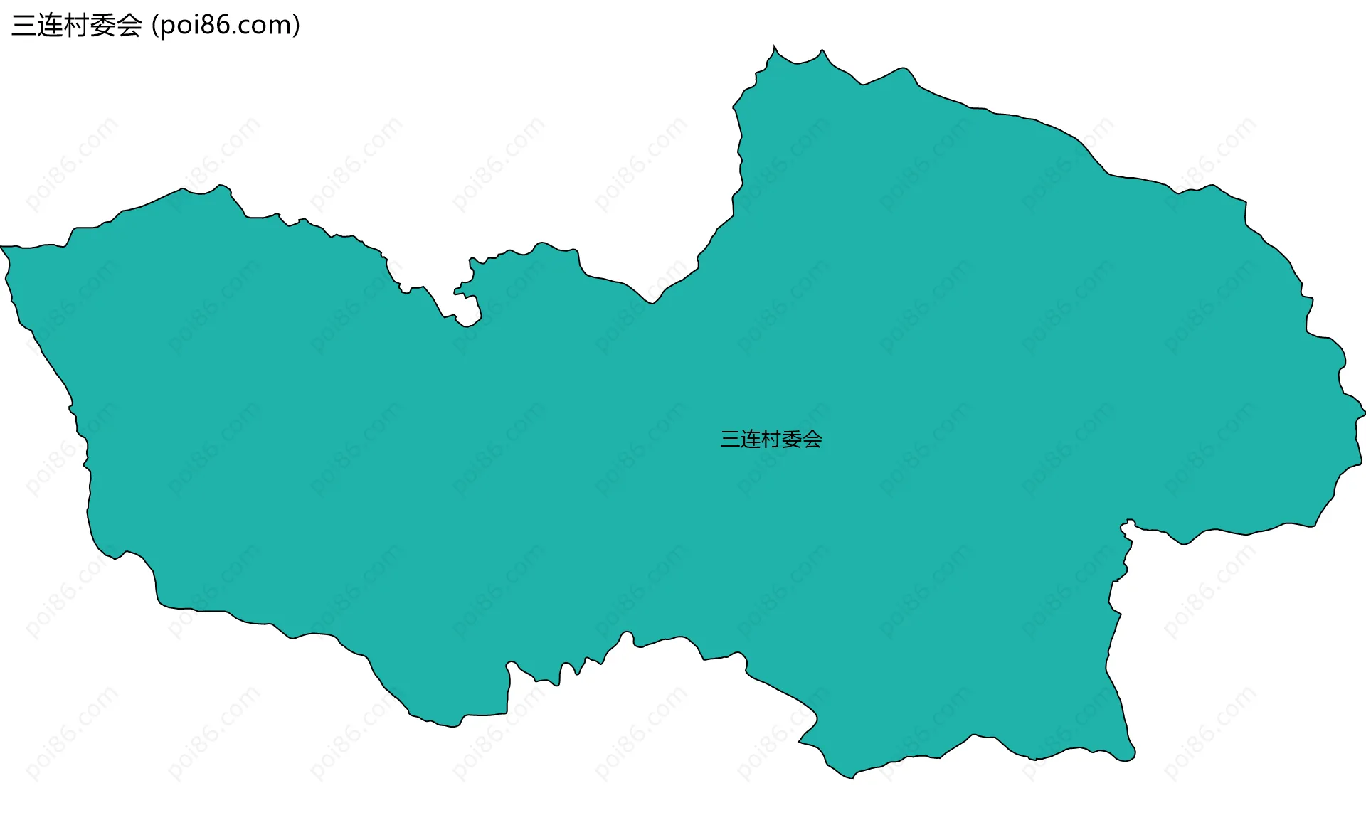 三连村委会边界地图