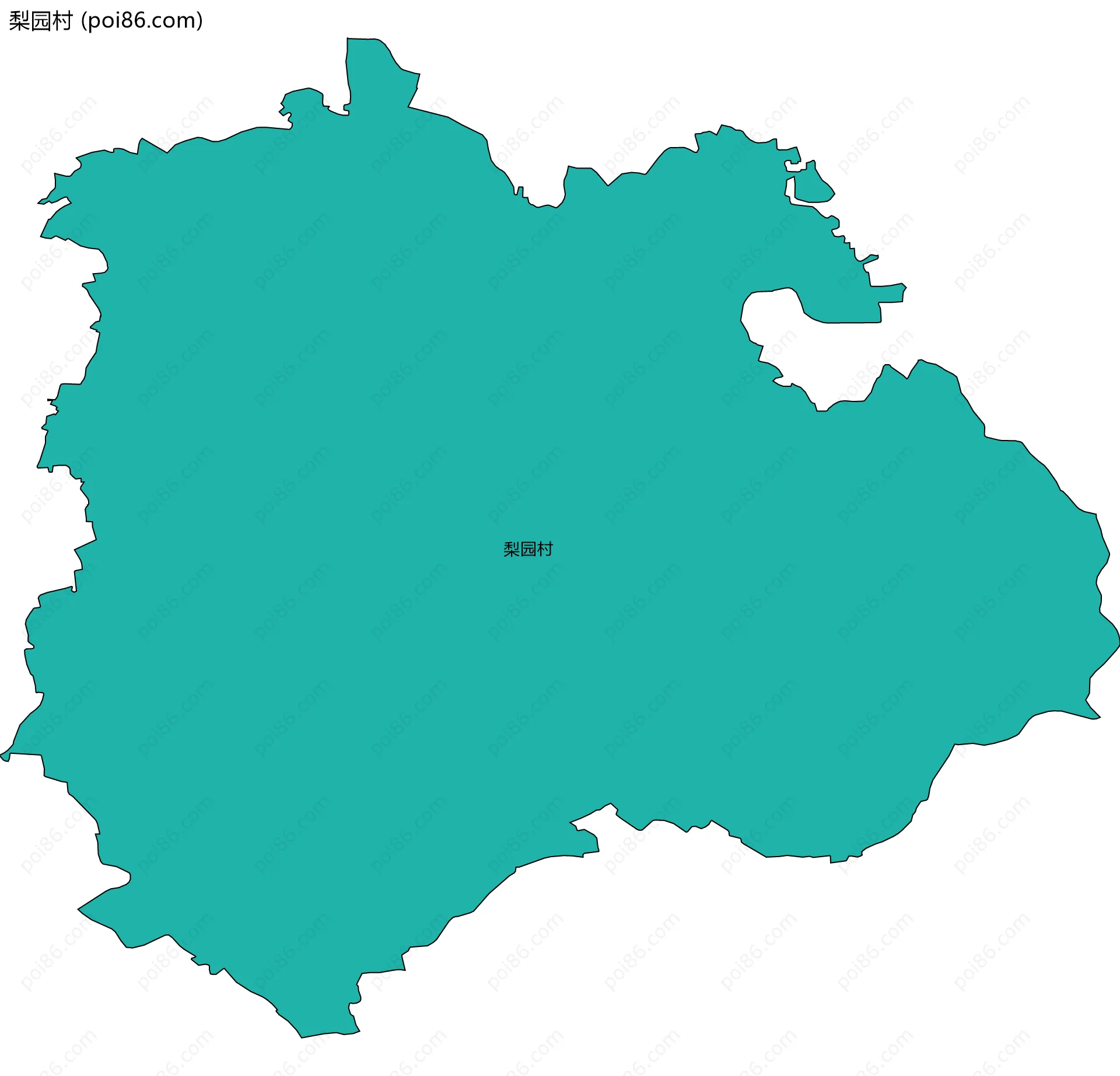 梨园村边界地图