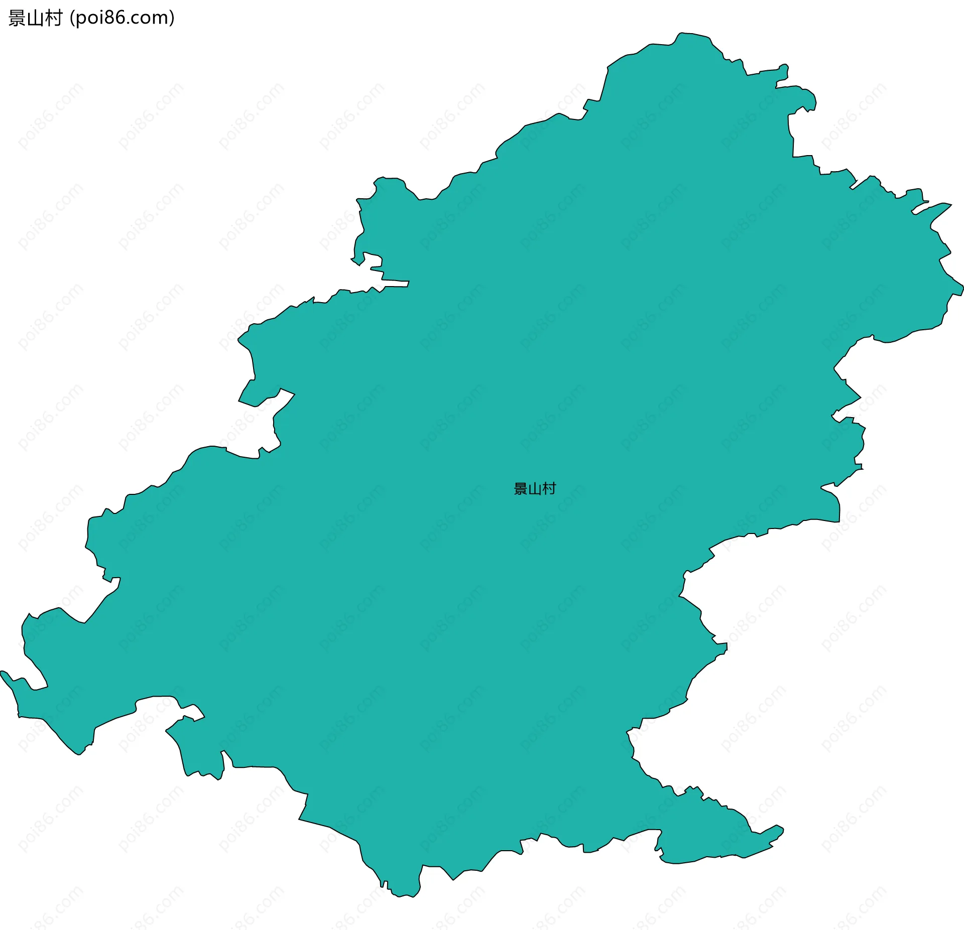 景山村边界地图