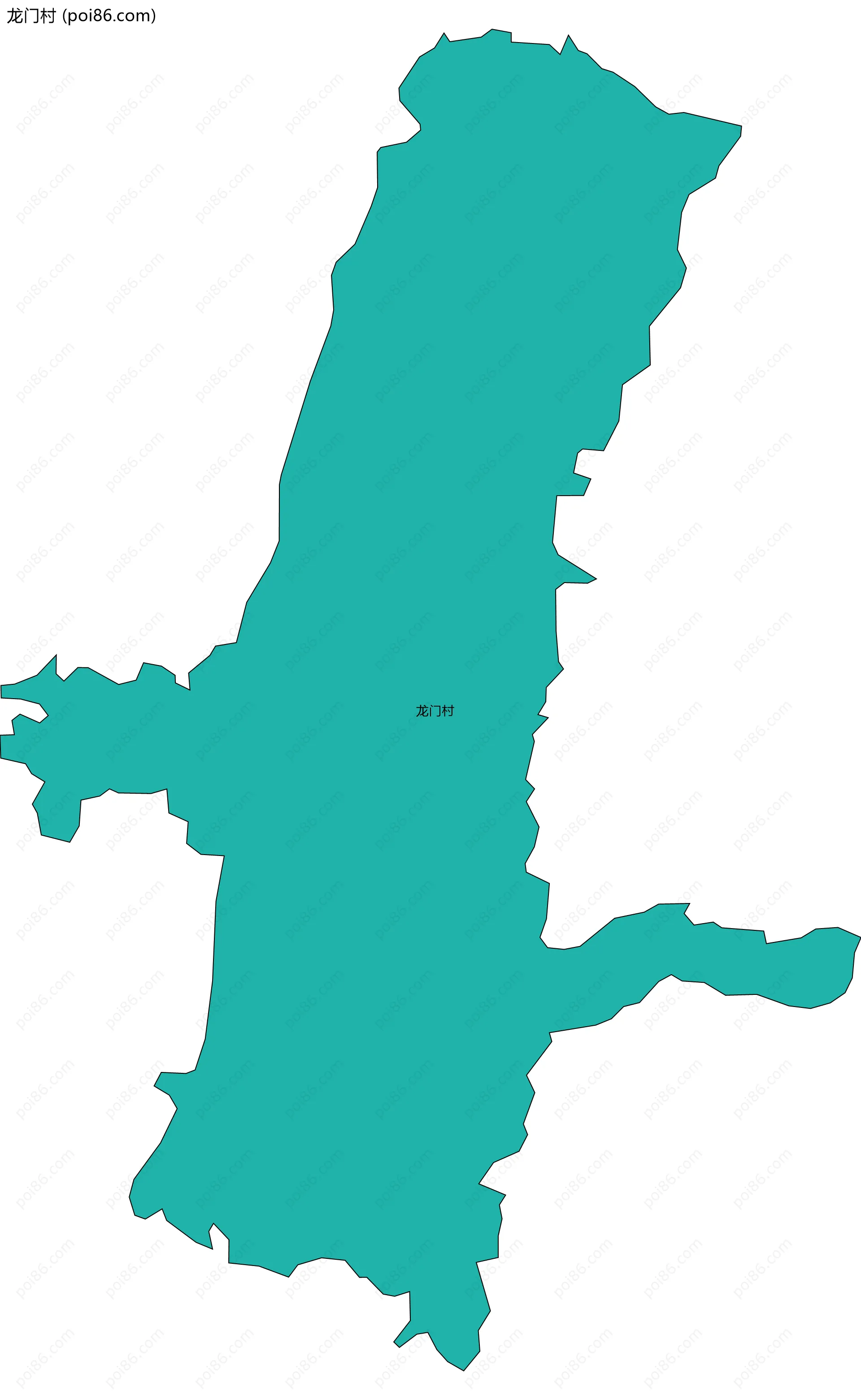 龙门村边界地图