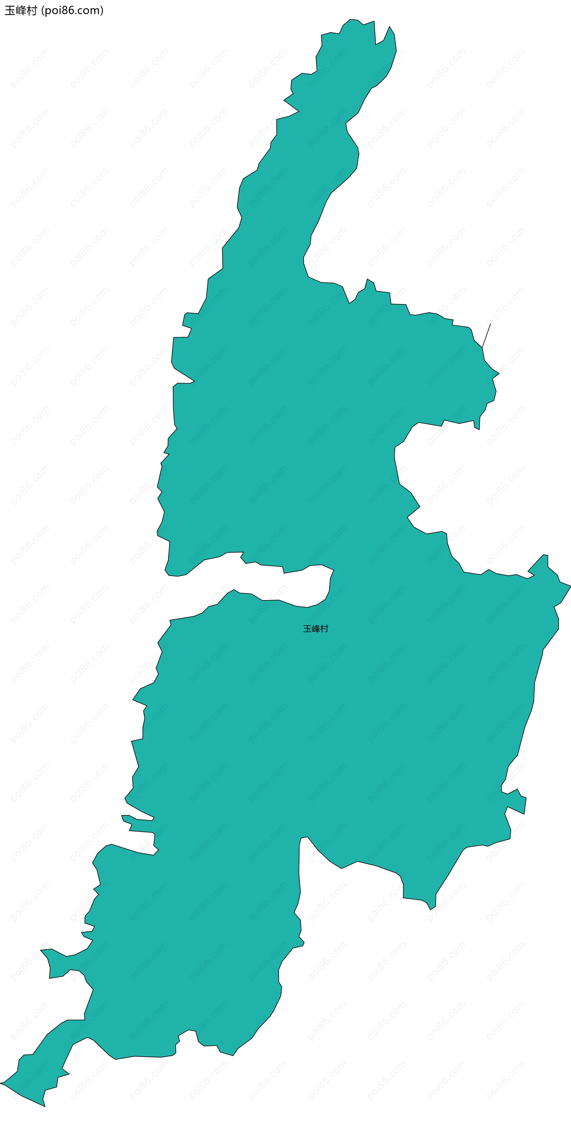 玉峰村边界地图
