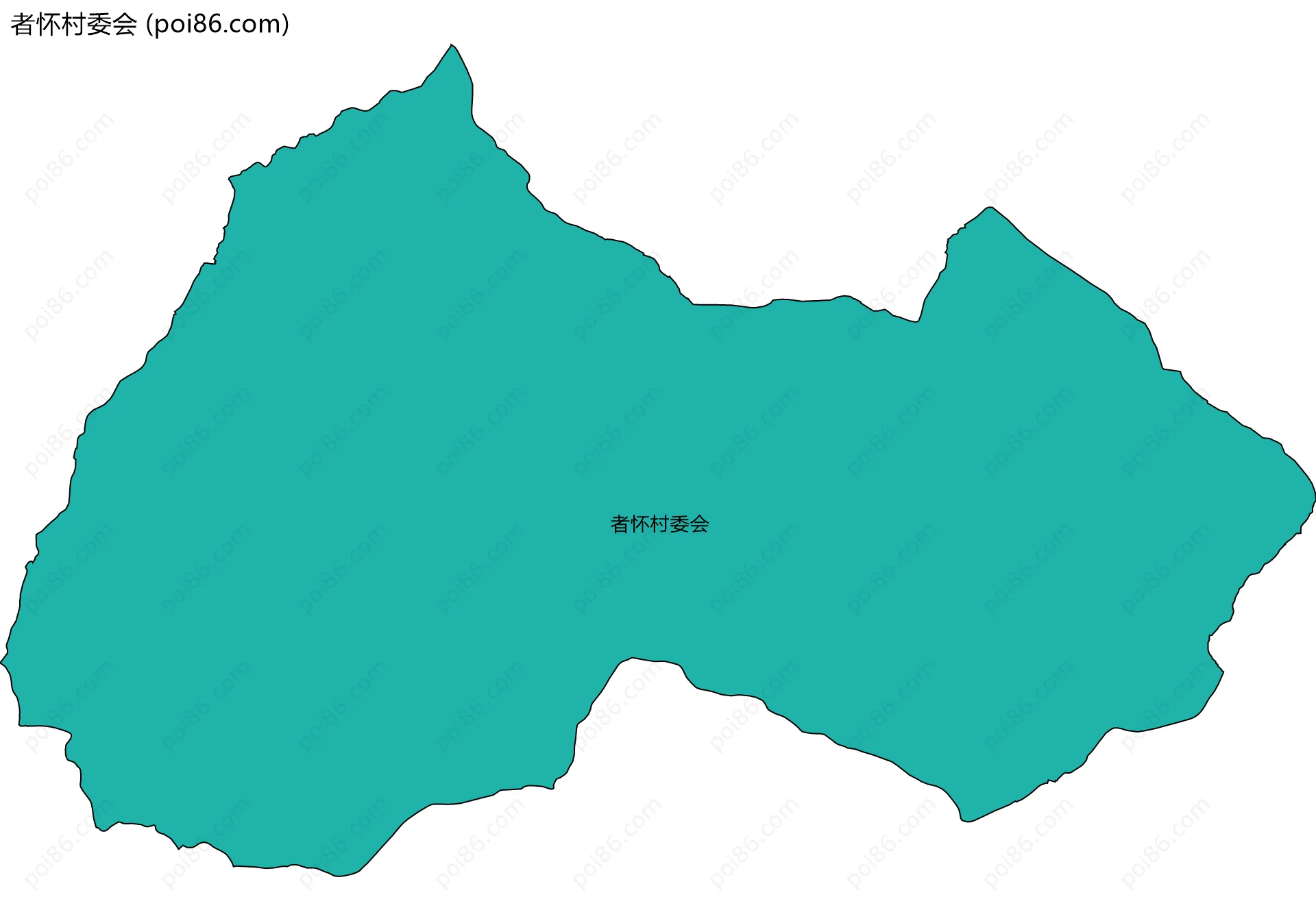 者怀村委会边界地图