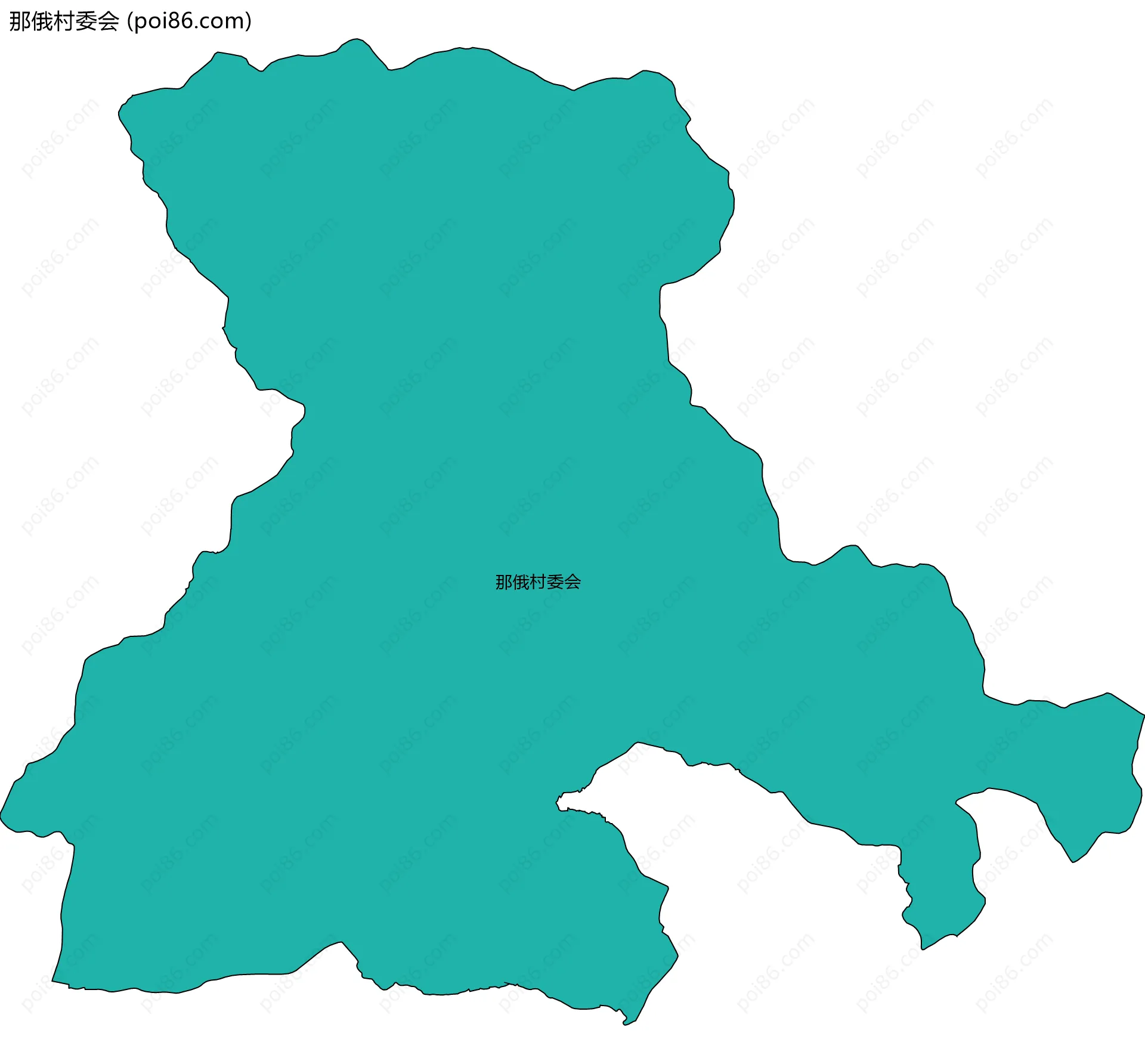 那俄村委会边界地图