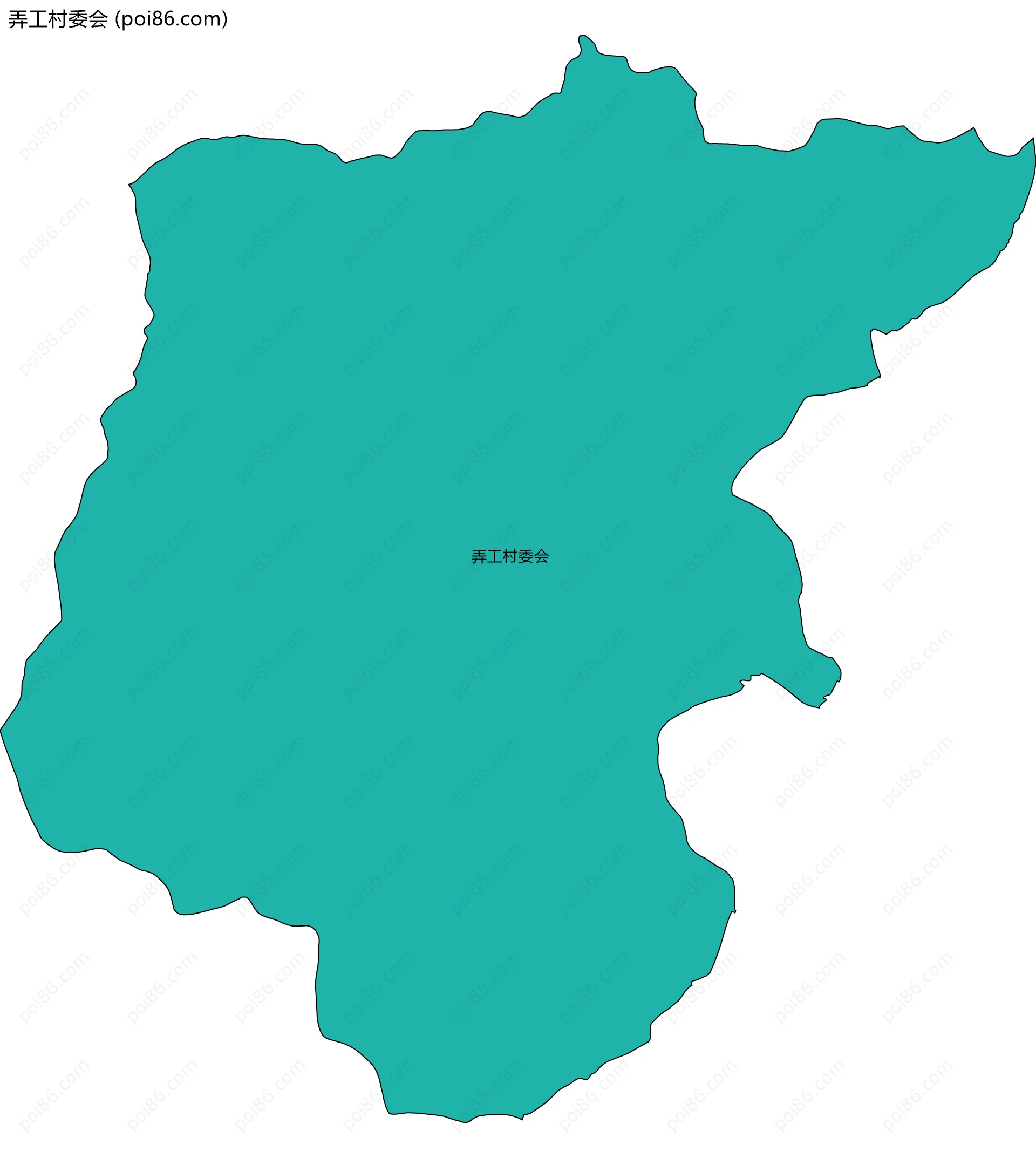 弄工村委会边界地图
