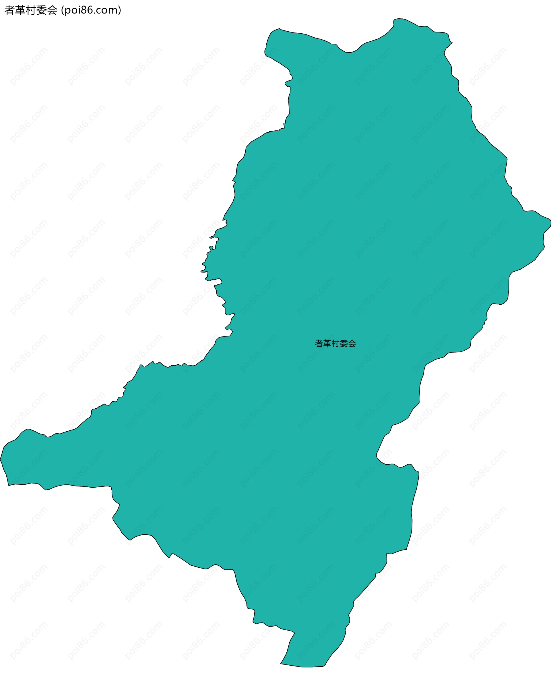 者革村委会边界地图