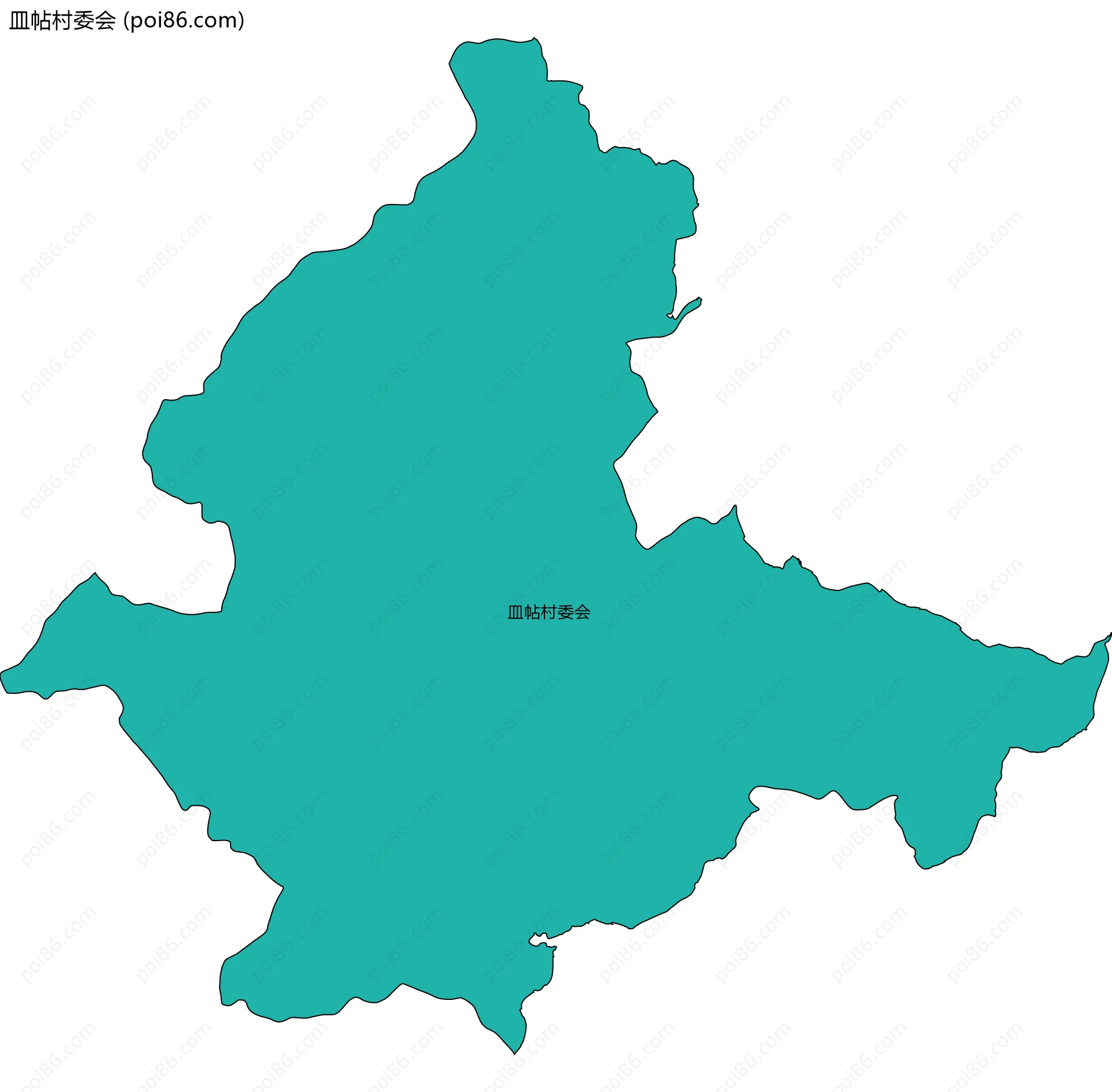 皿帖村委会边界地图