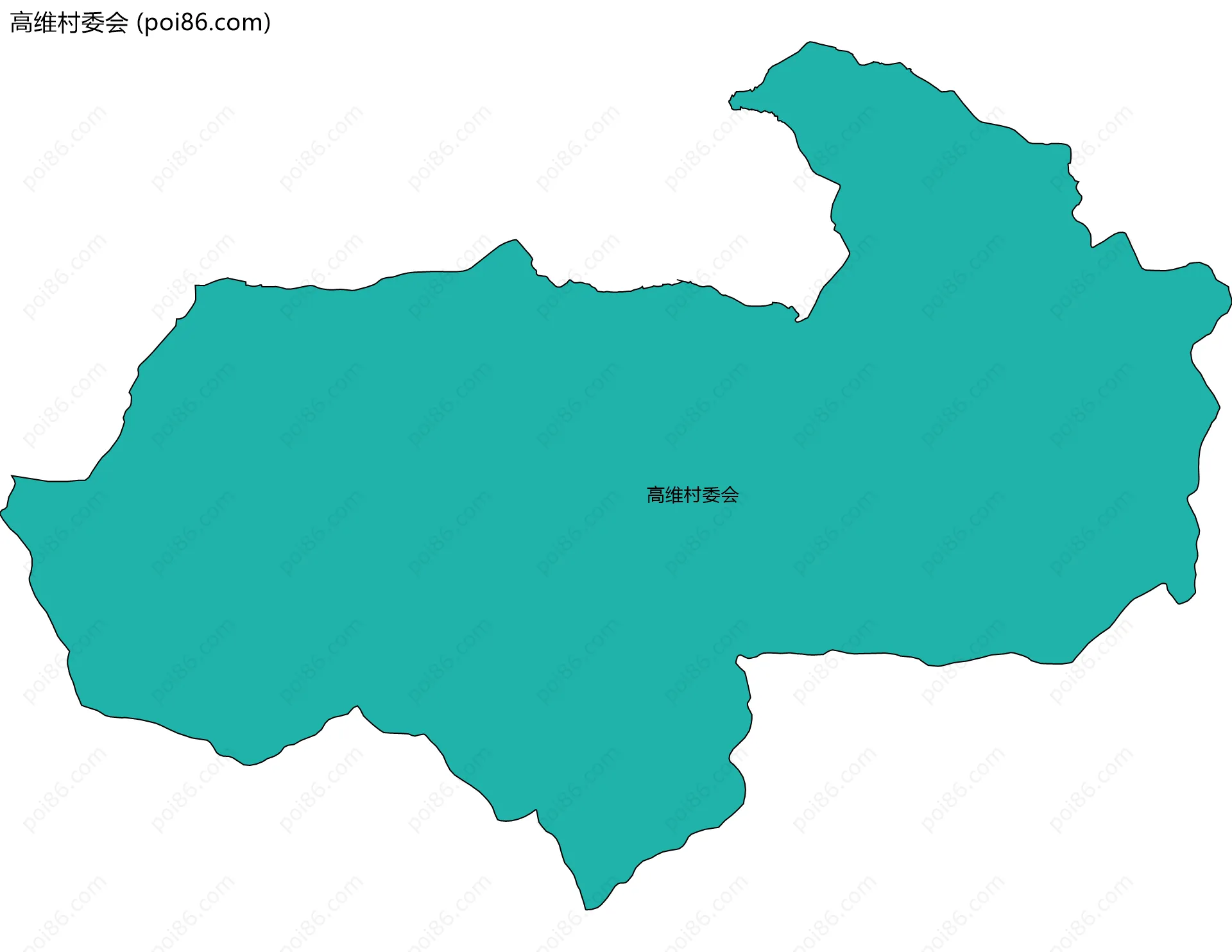 高维村委会边界地图