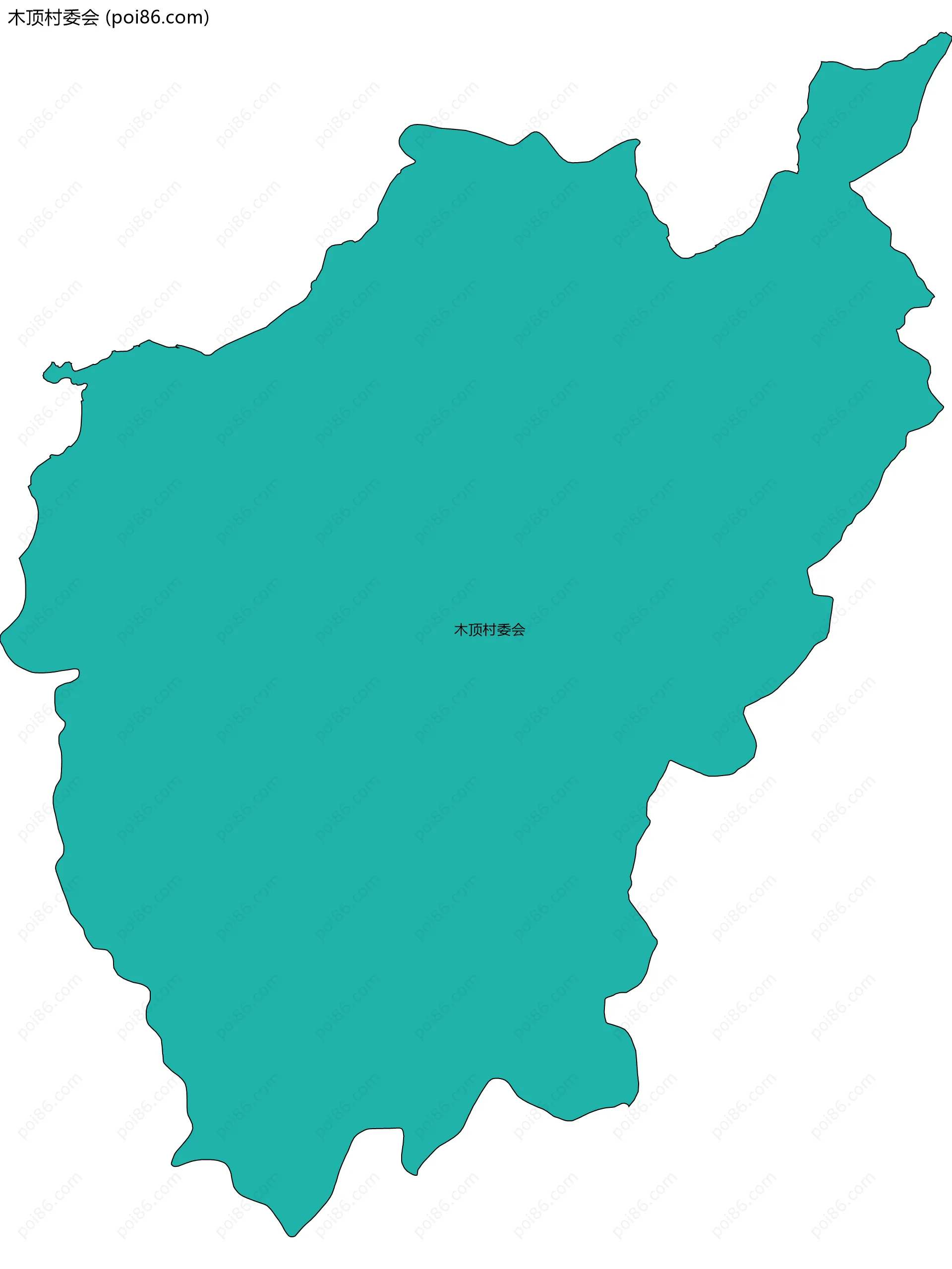 木顶村委会边界地图