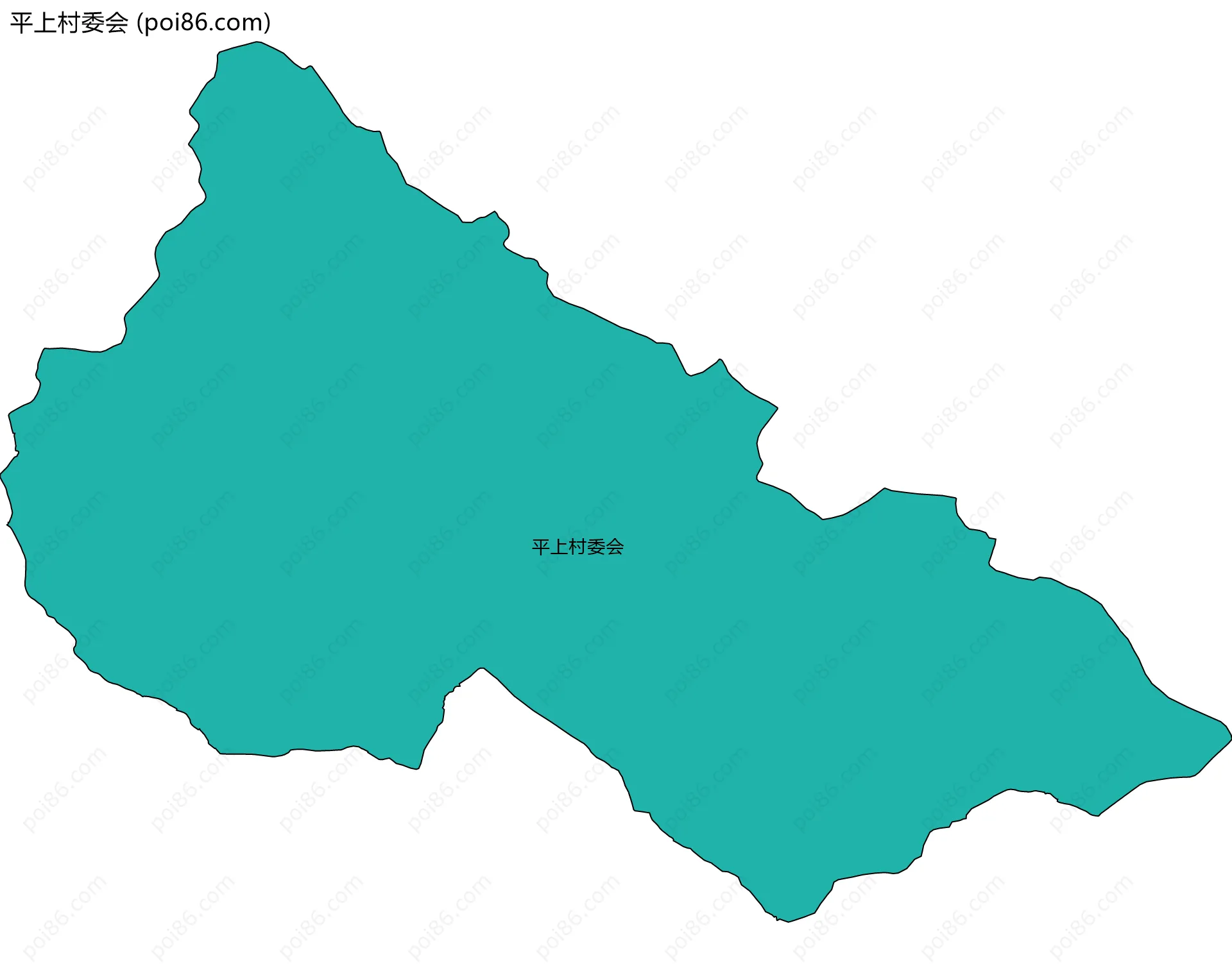 平上村委会边界地图
