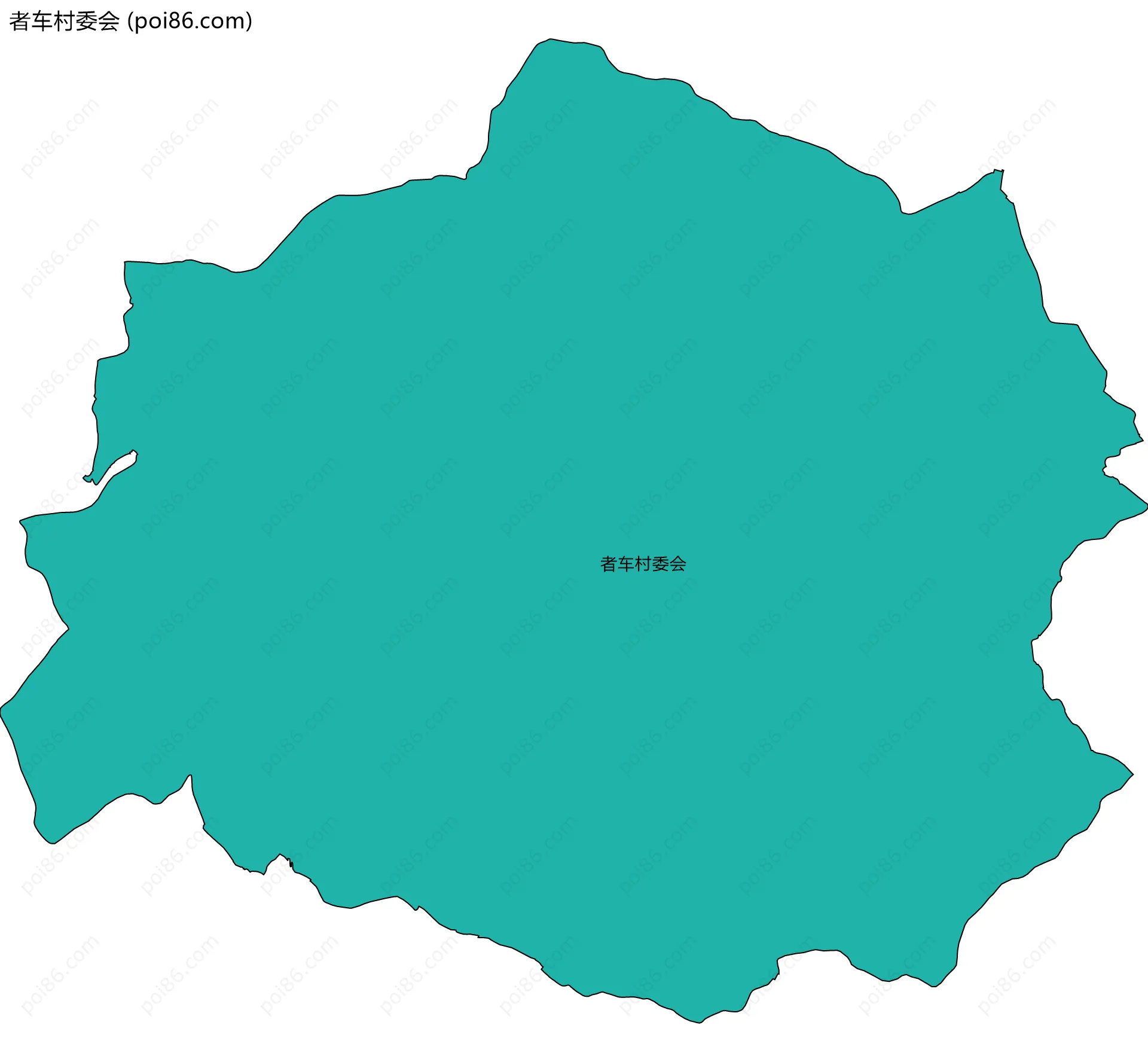 者车村委会边界地图