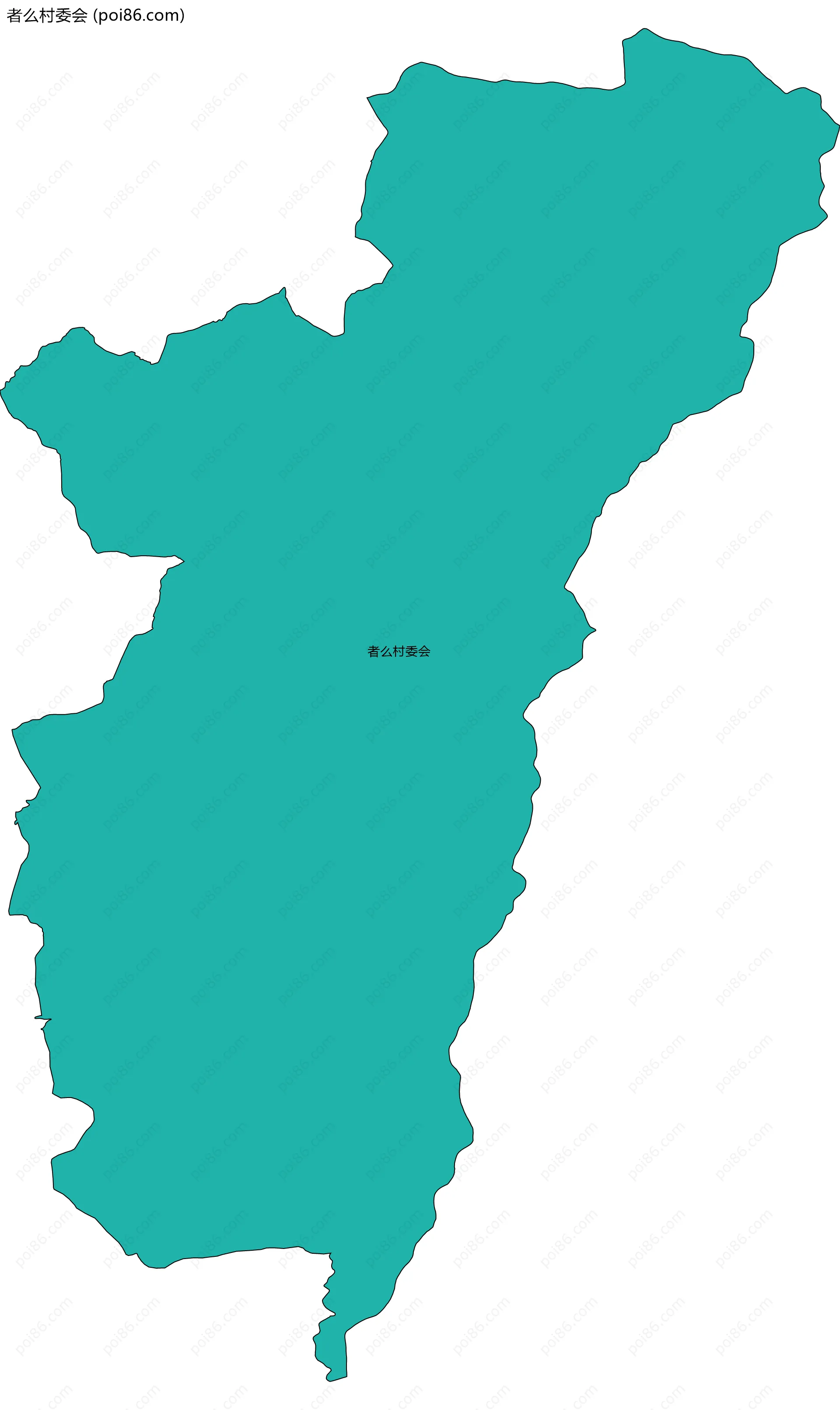 者么村委会边界地图