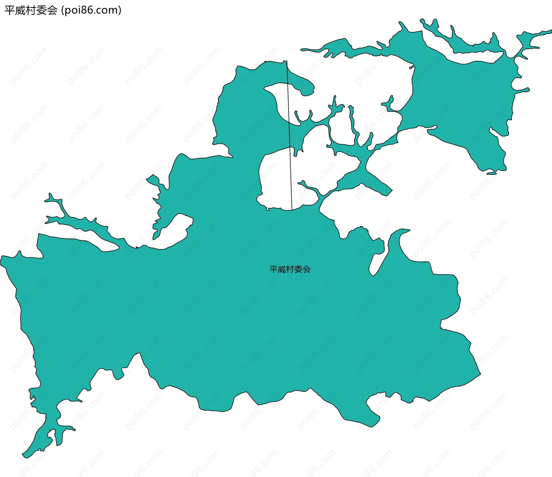 平威村委会边界地图