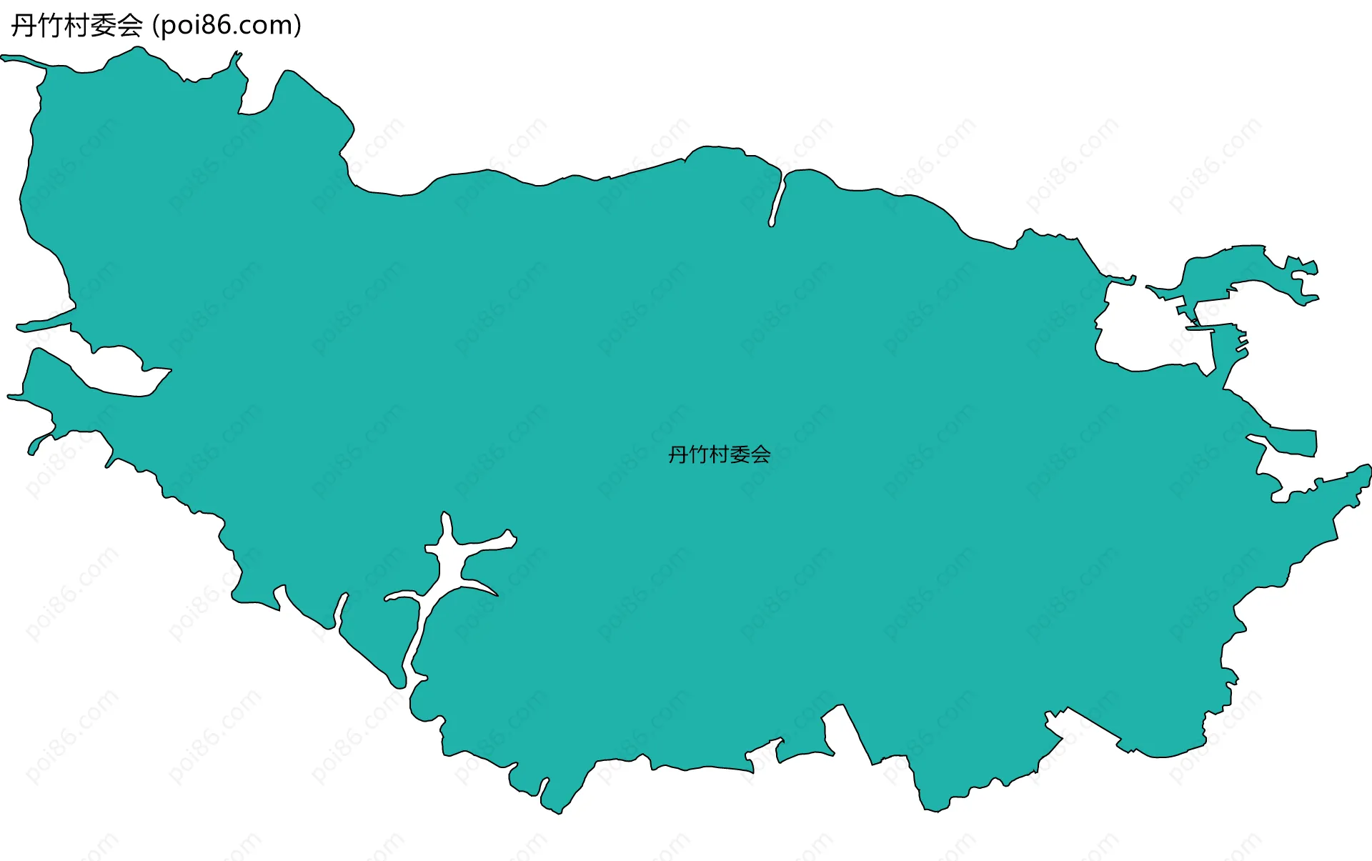 丹竹村委会边界地图