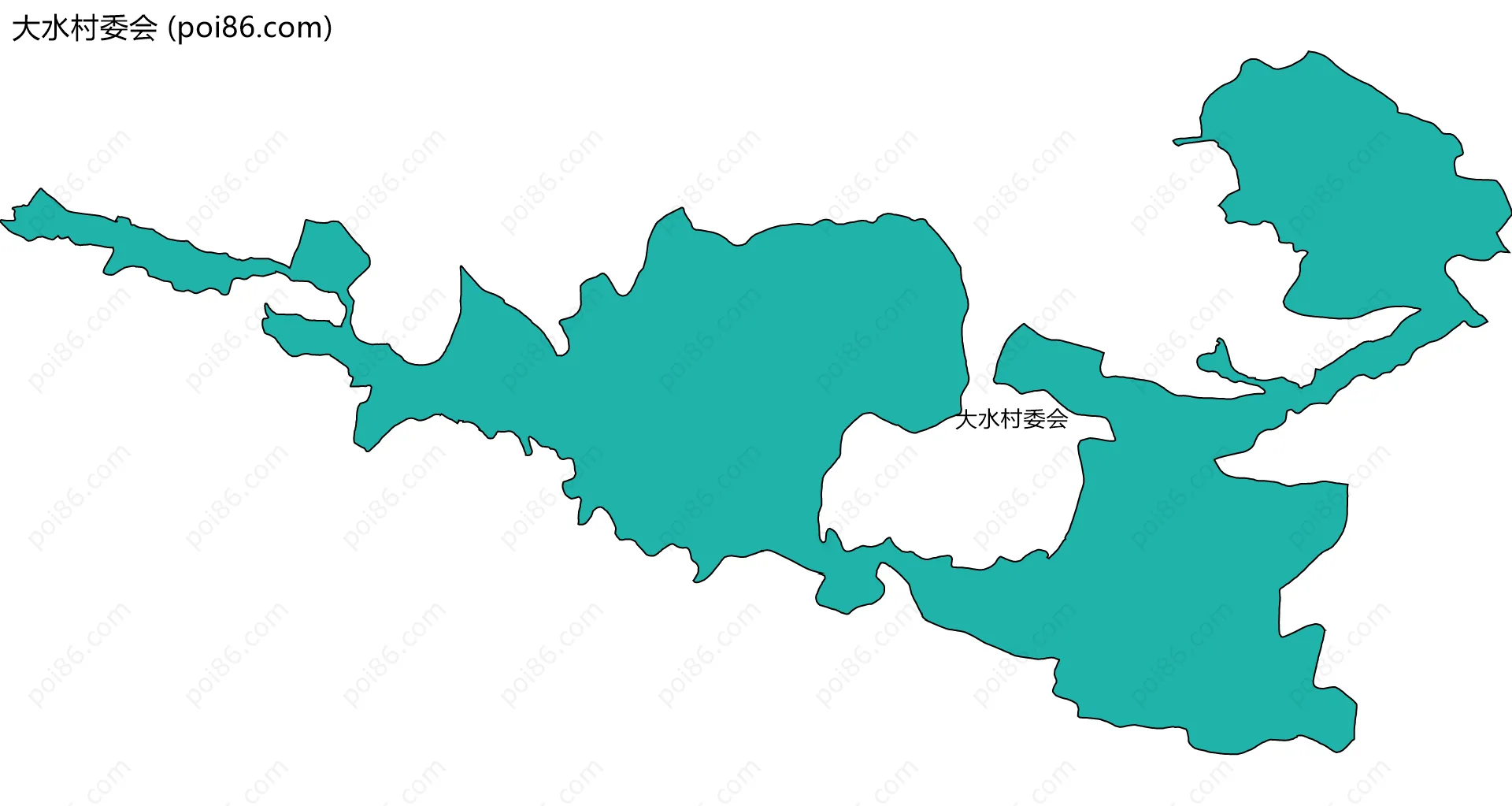 大水村委会边界地图