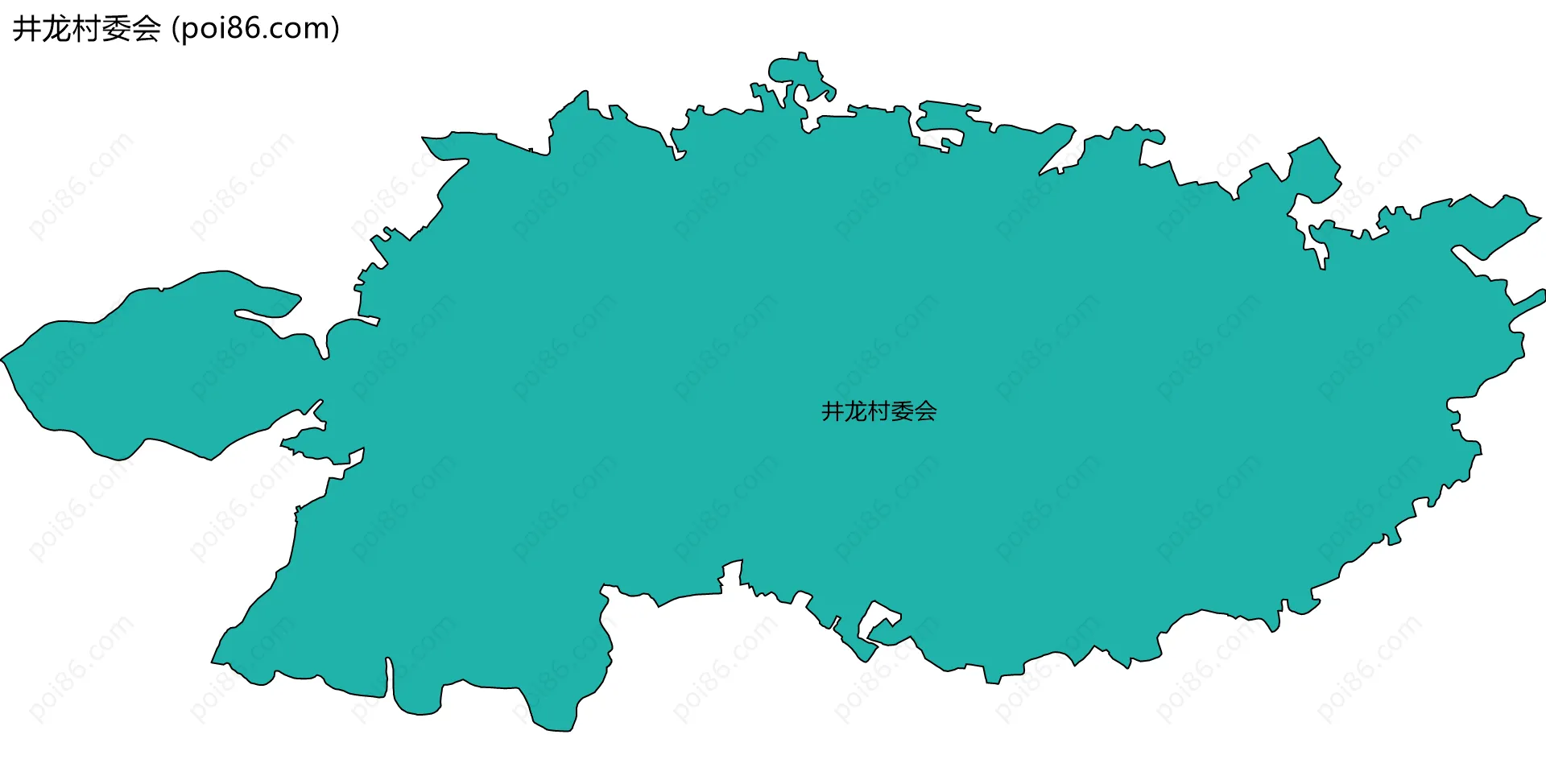 井龙村委会边界地图