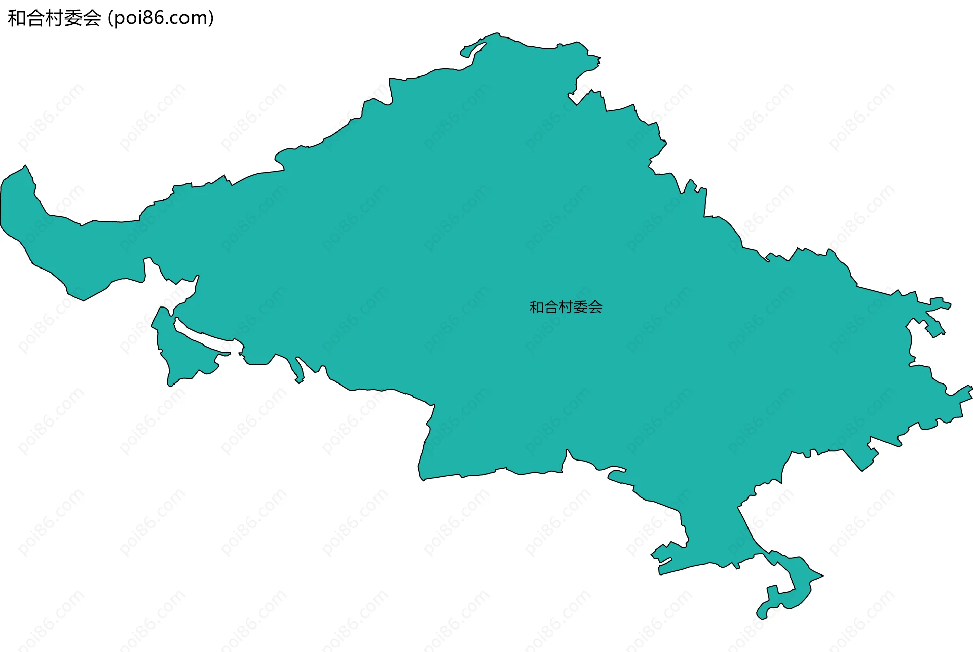 和合村委会边界地图