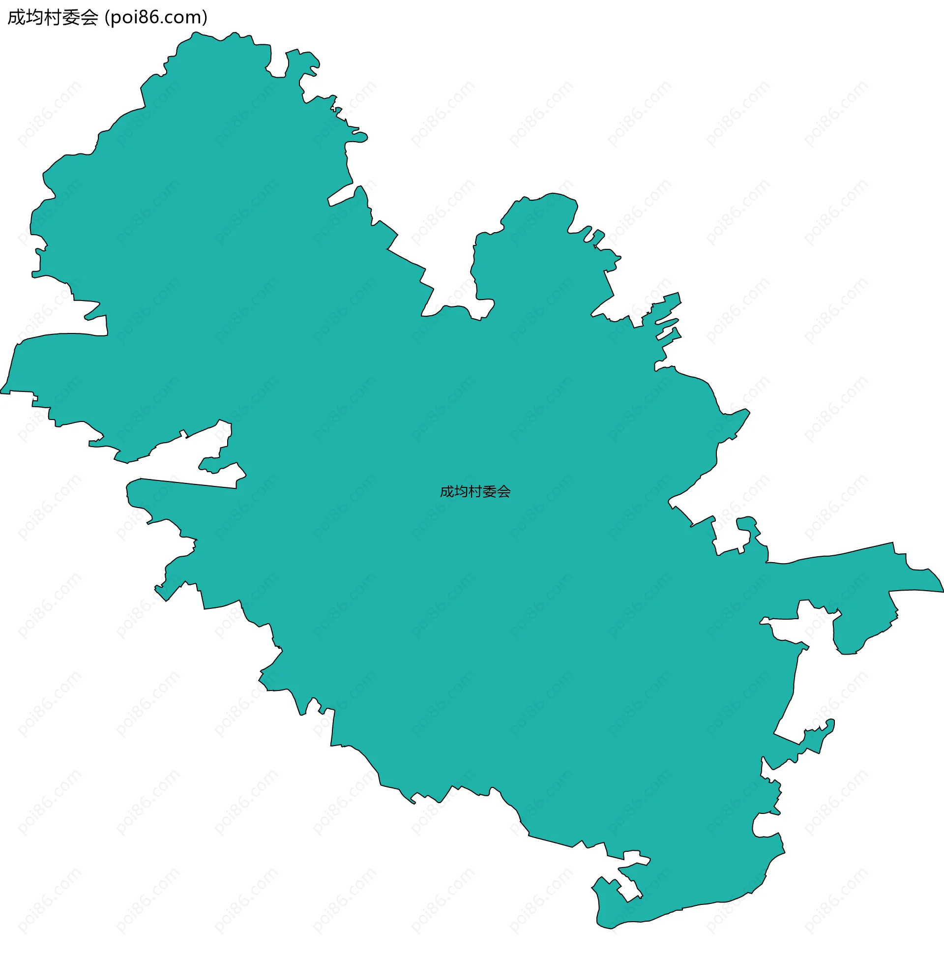 成均村委会边界地图