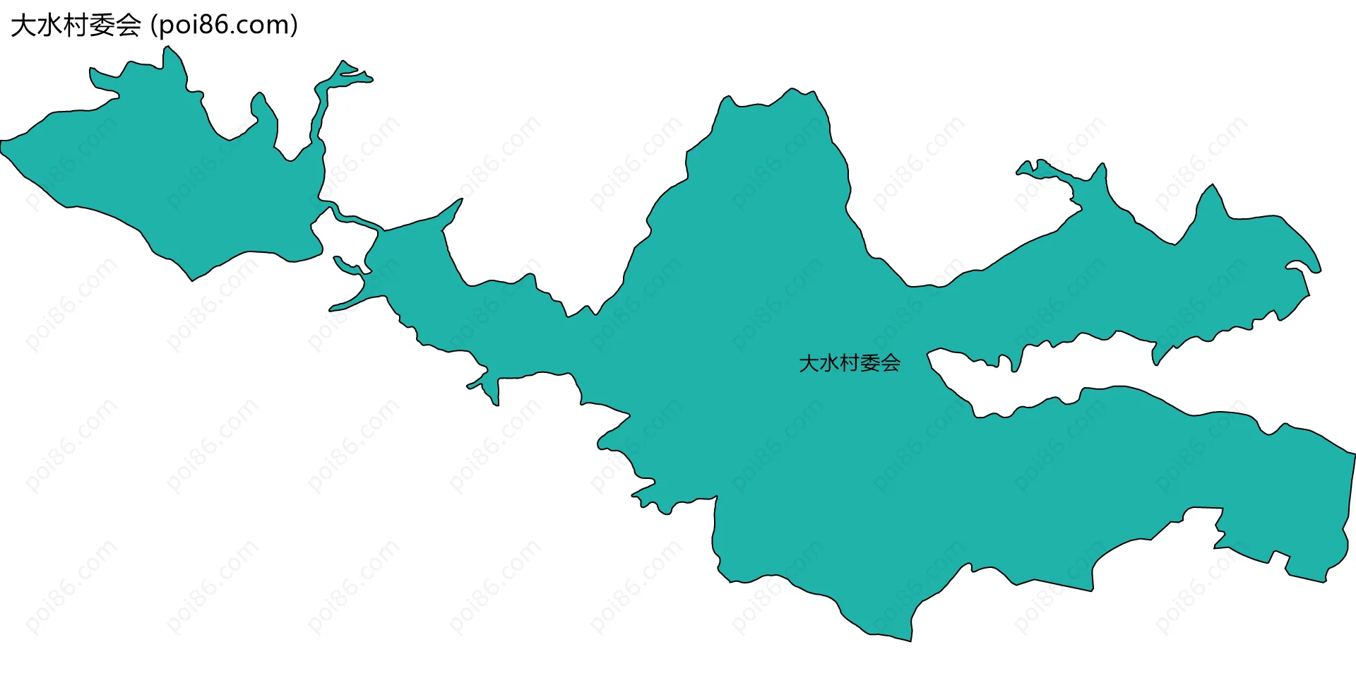 大水村委会边界地图