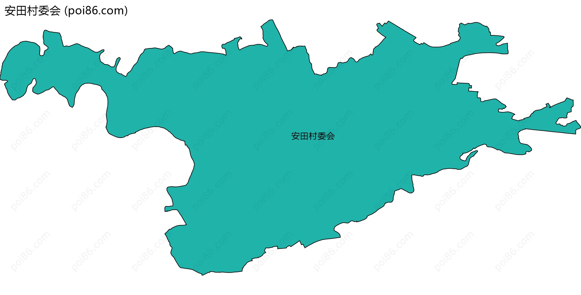 安田村委会边界地图