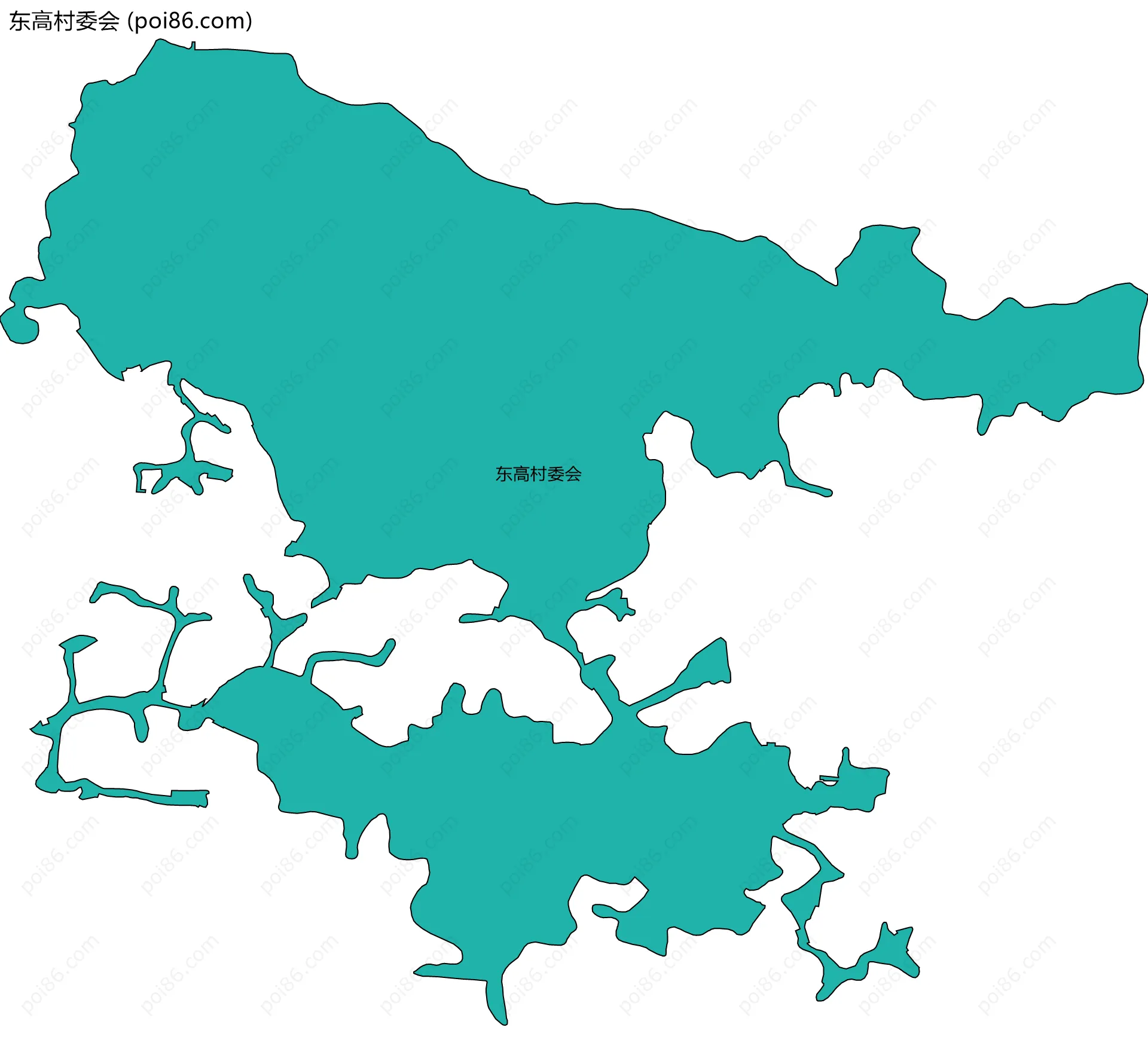 东高村委会边界地图