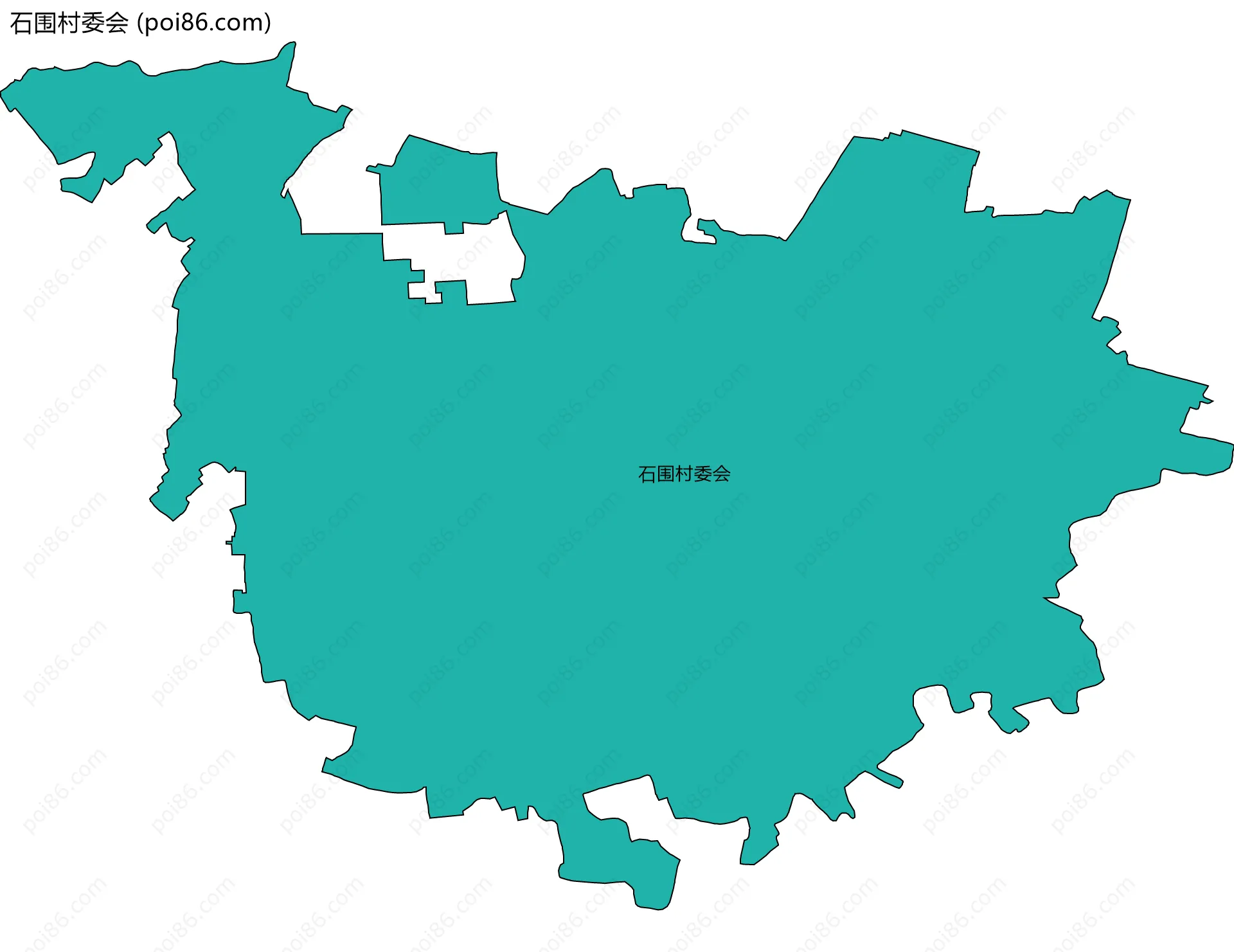 石围村委会边界地图