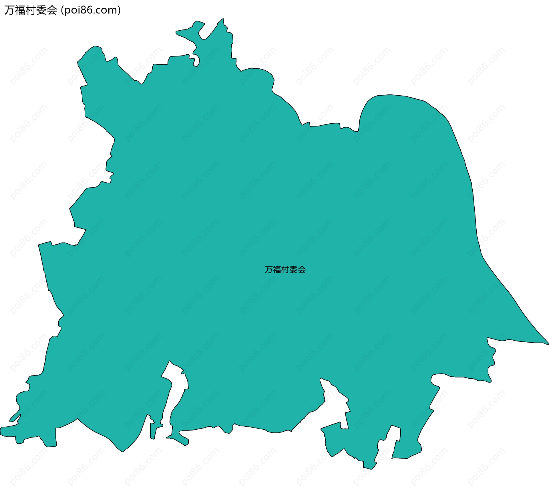 万福村委会边界地图