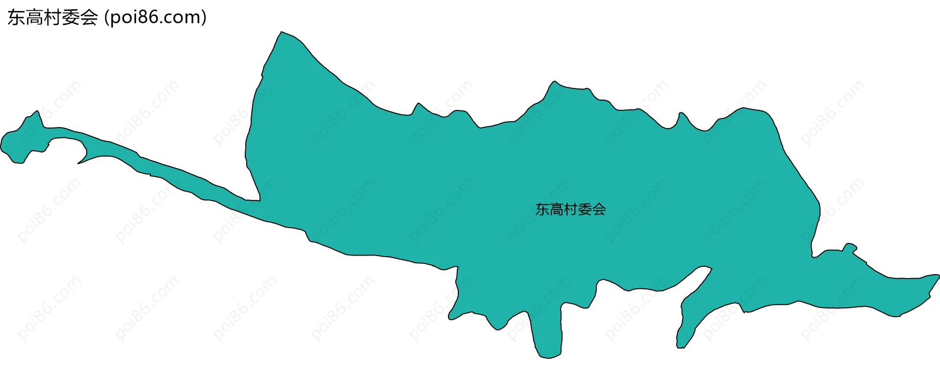 东高村委会边界地图